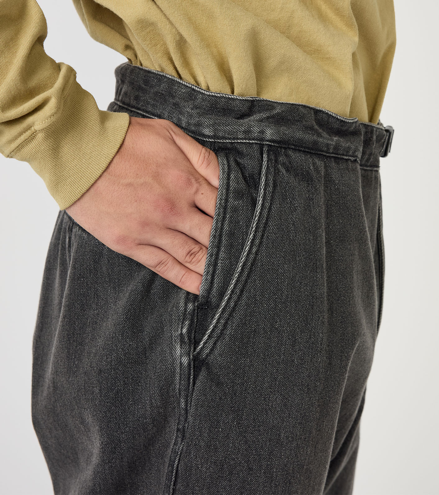 Denim Wide Tapered Field Pants