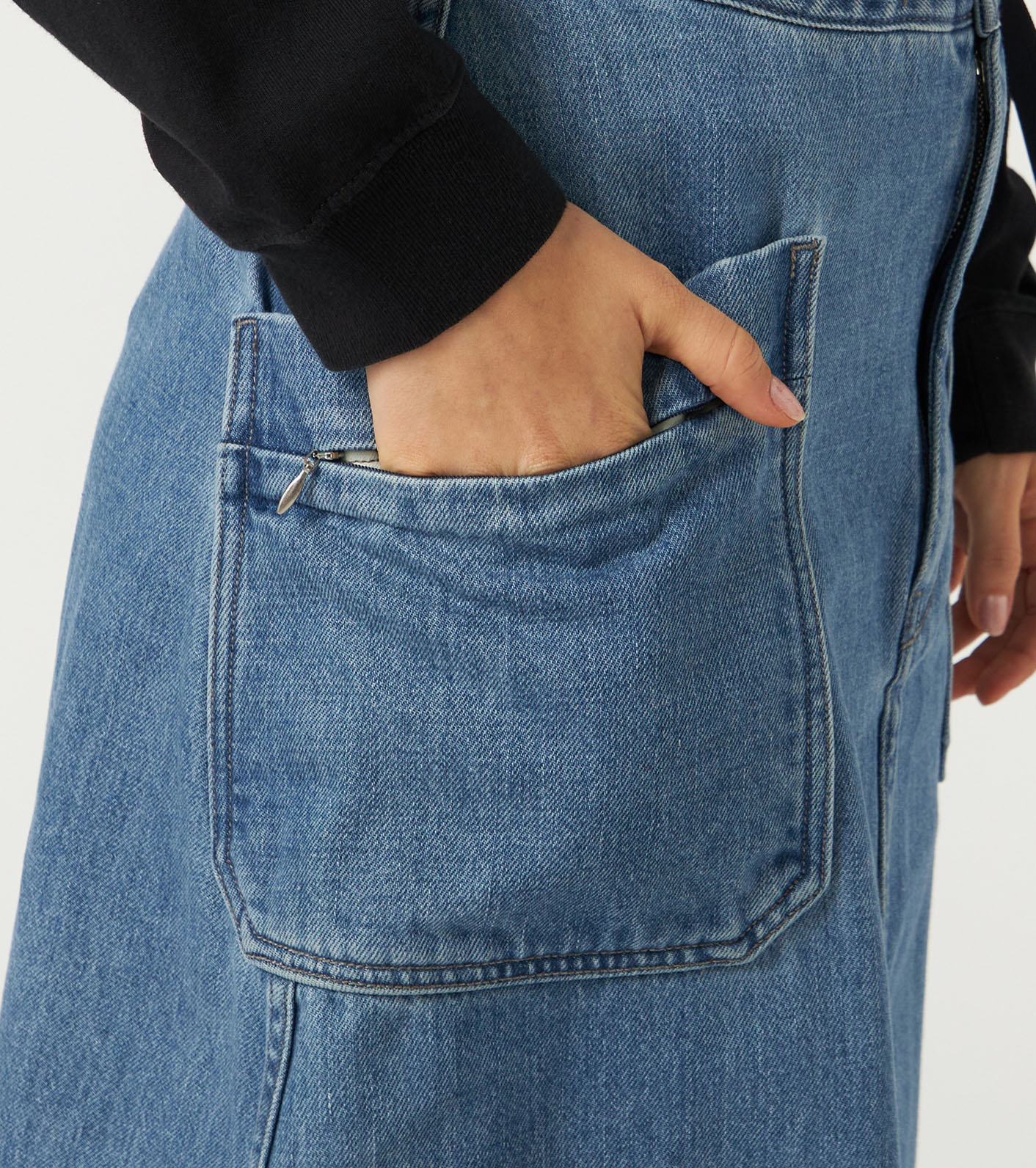 Denim Field Skirt