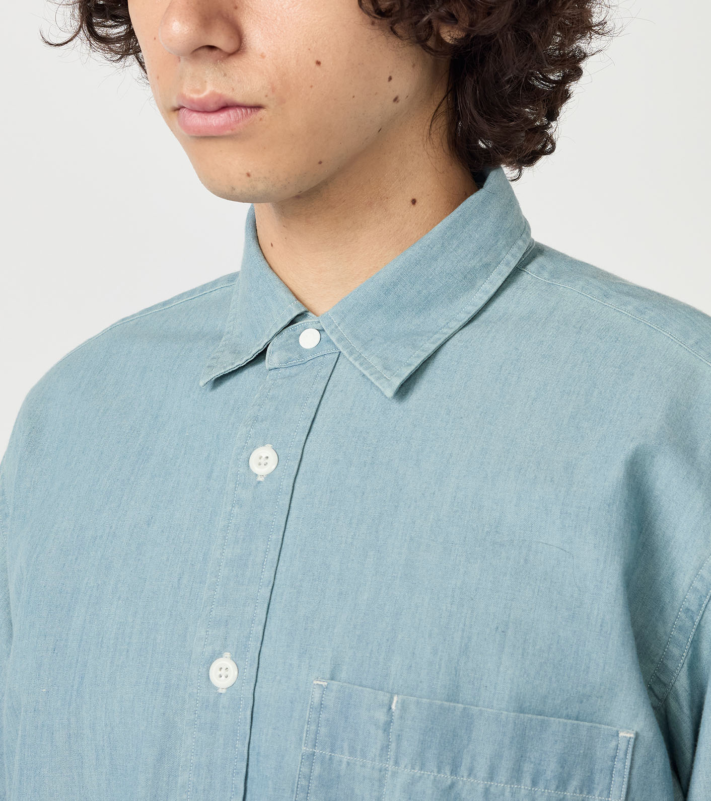 Regular Collar Chambray Field Shirt