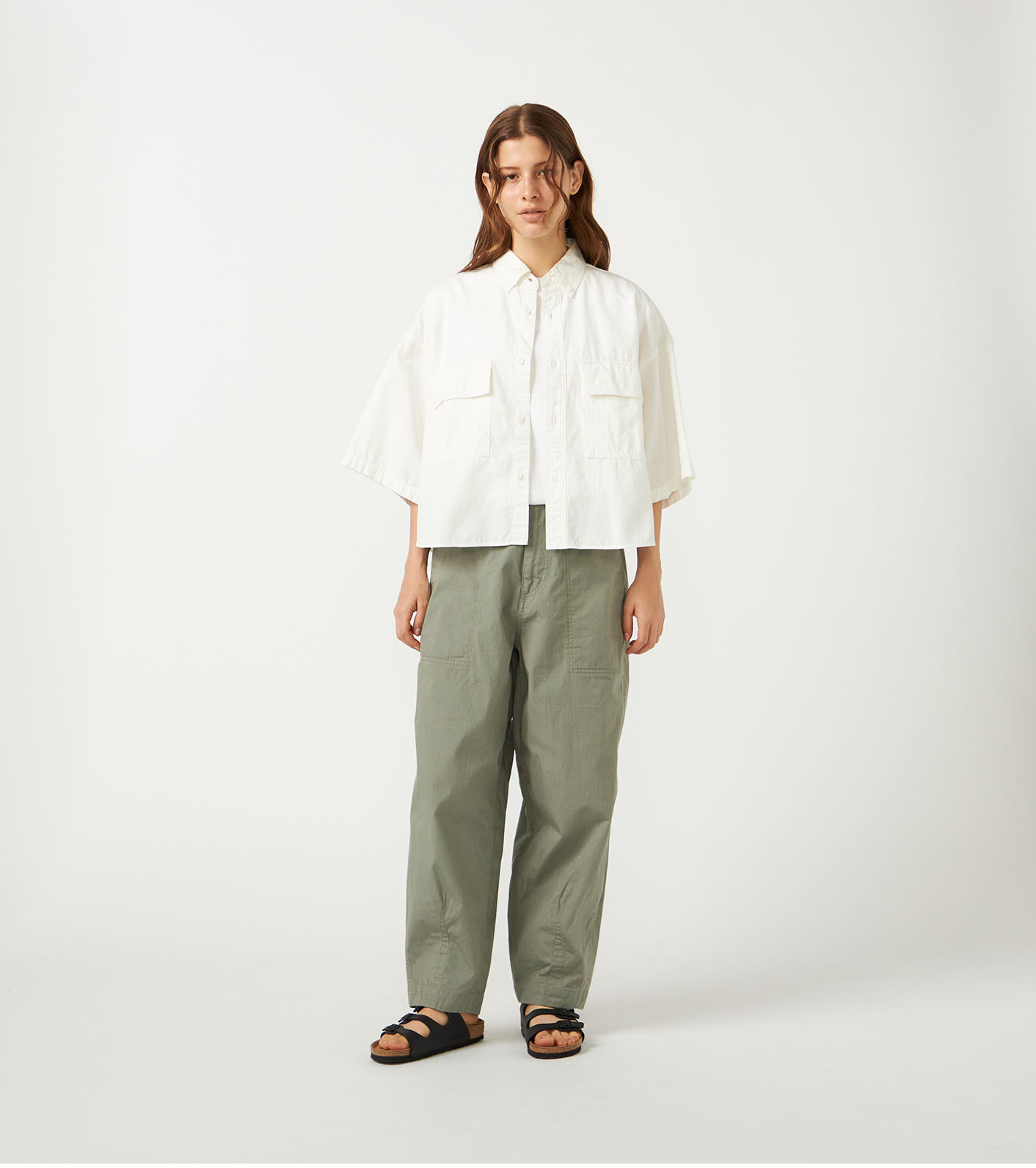 Ripstop Wide Cropped Field Pants