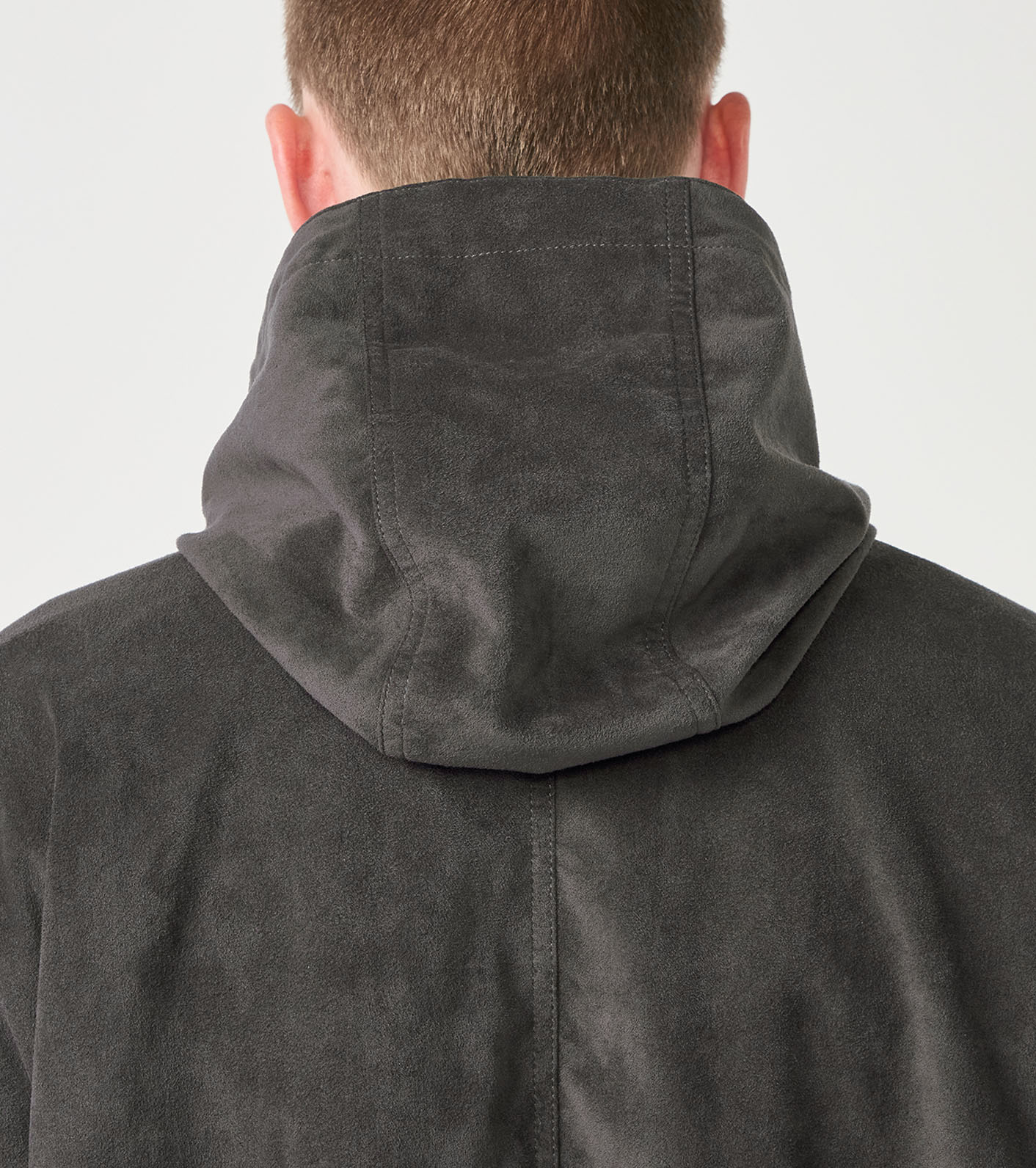 Synthetic Leather Mountain Wind Parka