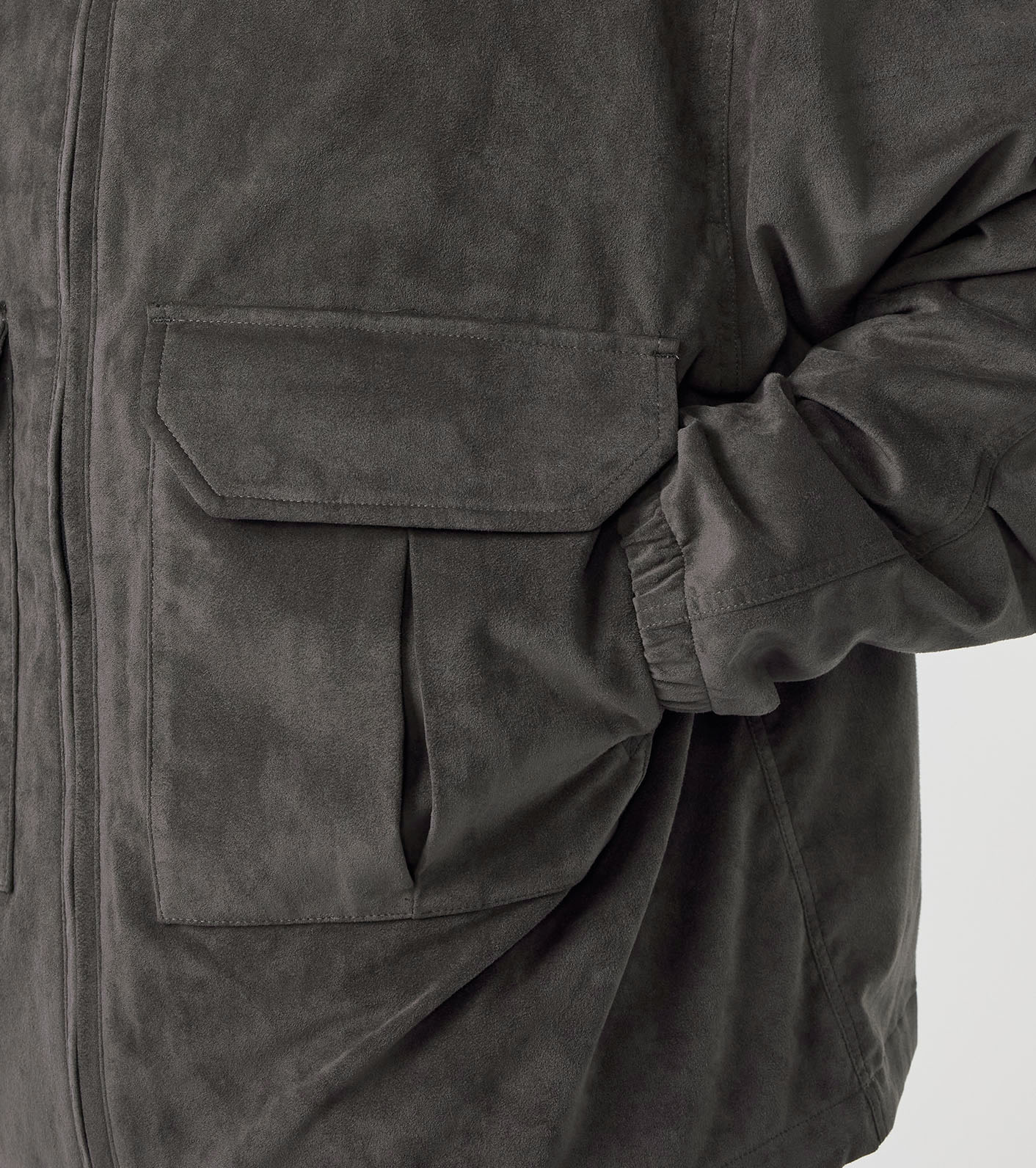 Synthetic Leather Mountain Wind Parka