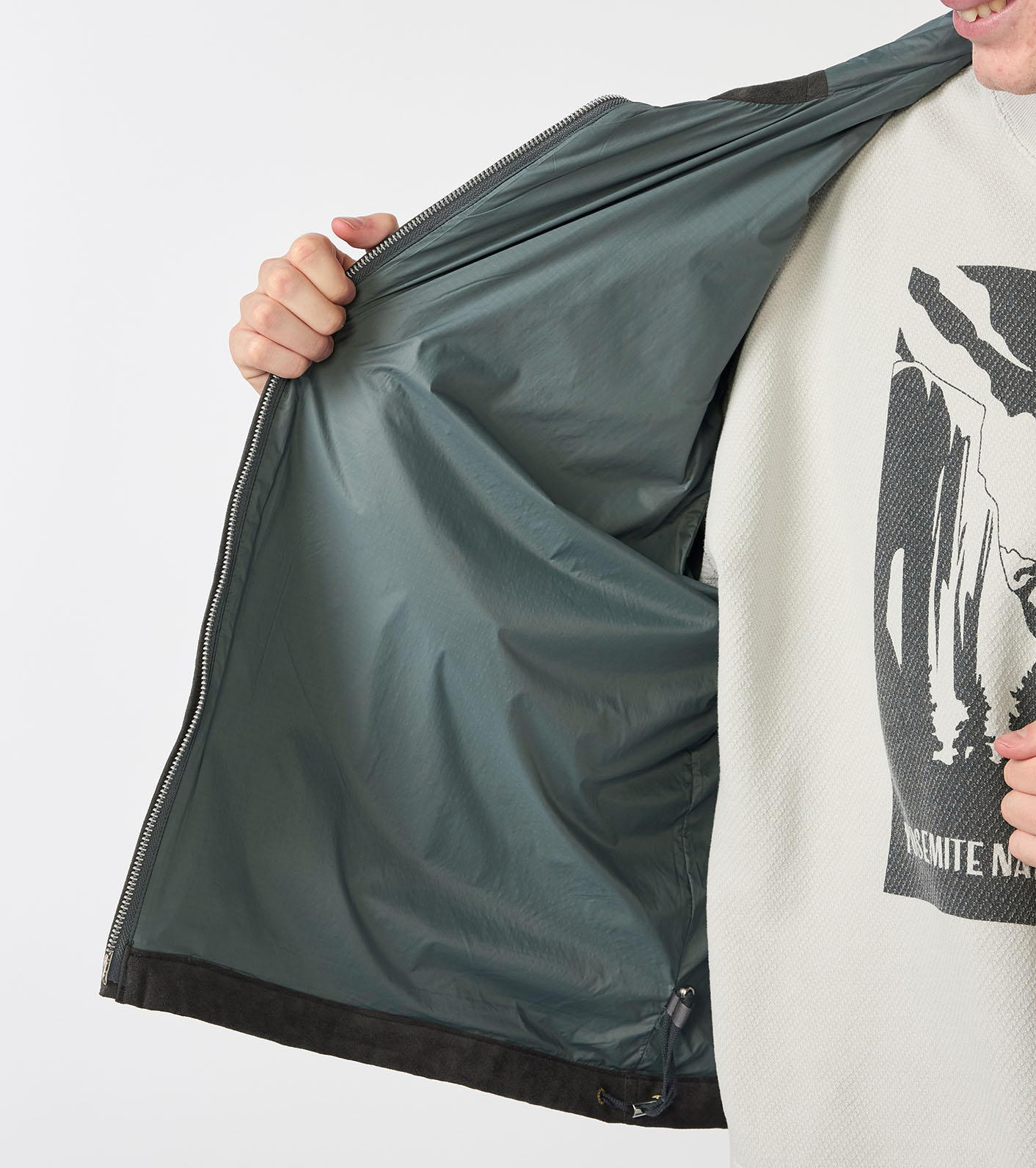 Synthetic Leather Mountain Wind Parka