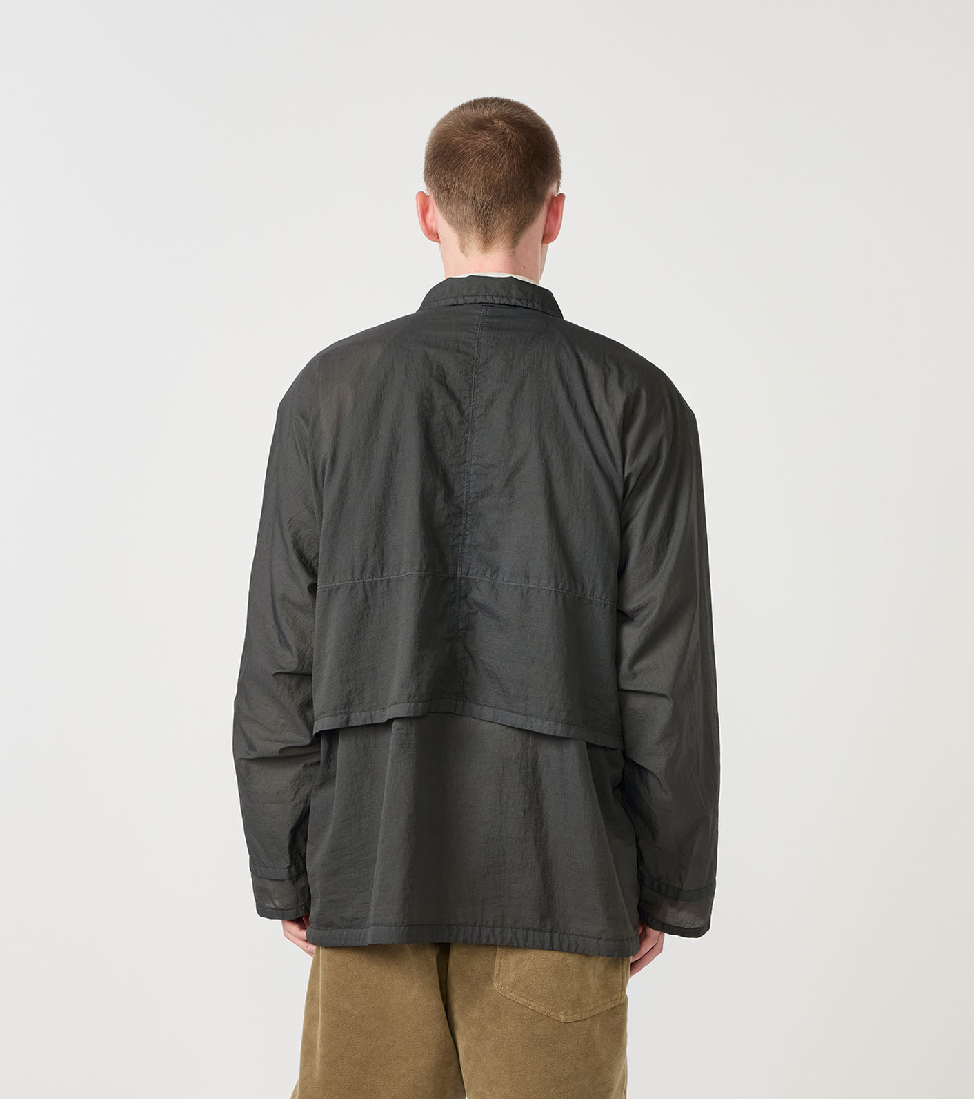 Garment Dyed Nylon Ripstop Field Shirt Jacket