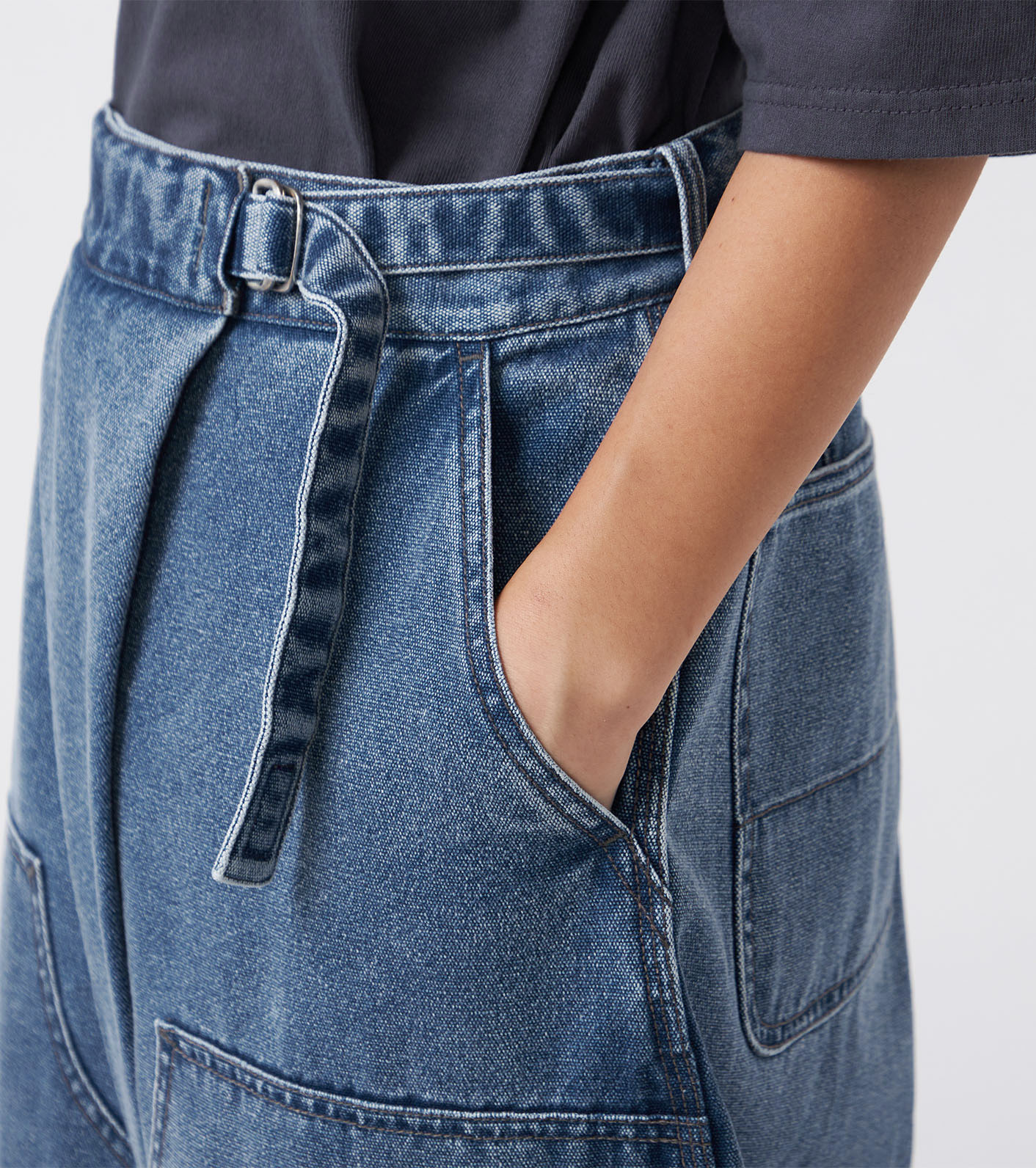 Indigo Field Wrap Pants