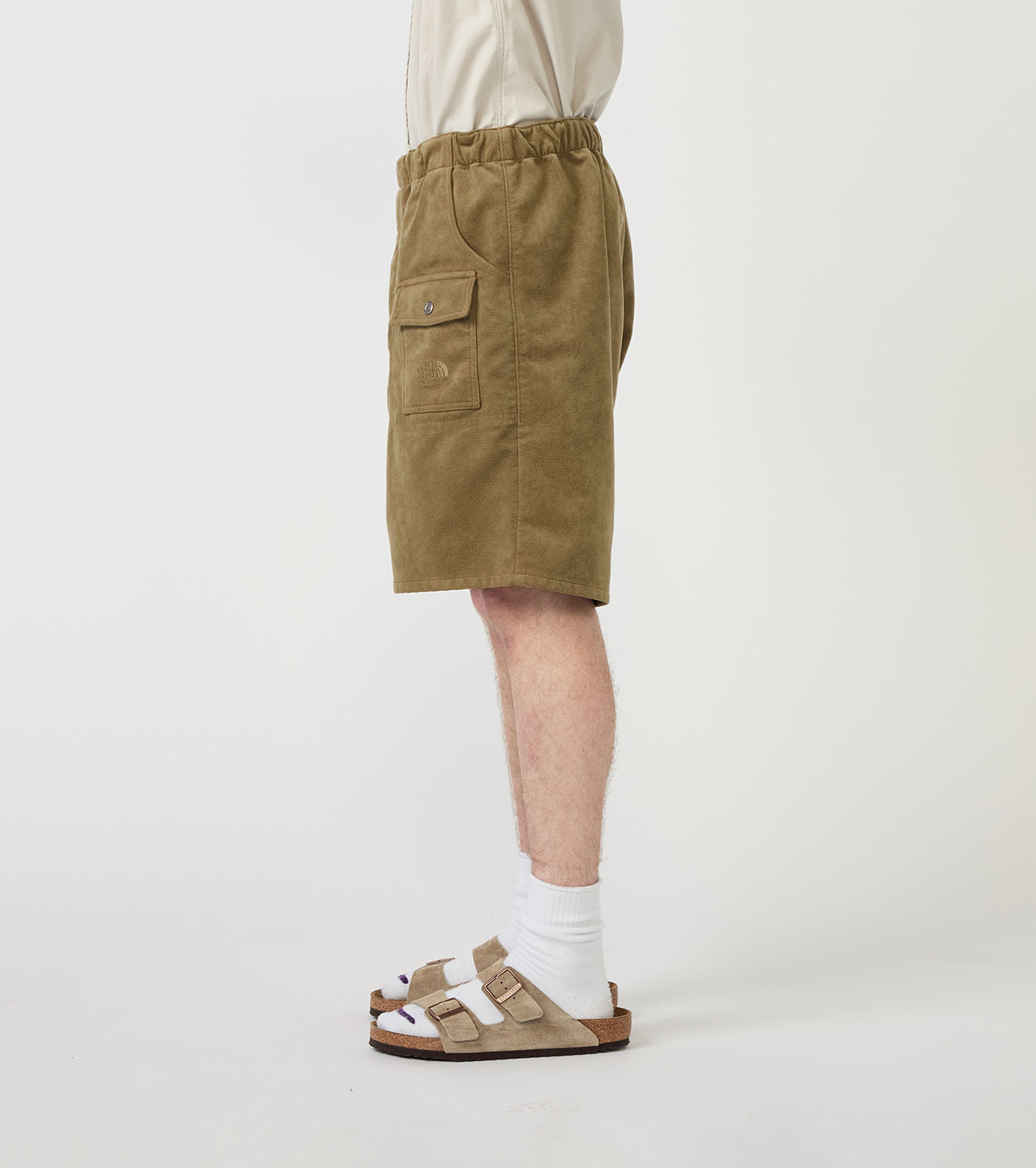 Synthetic Leather Field Shorts