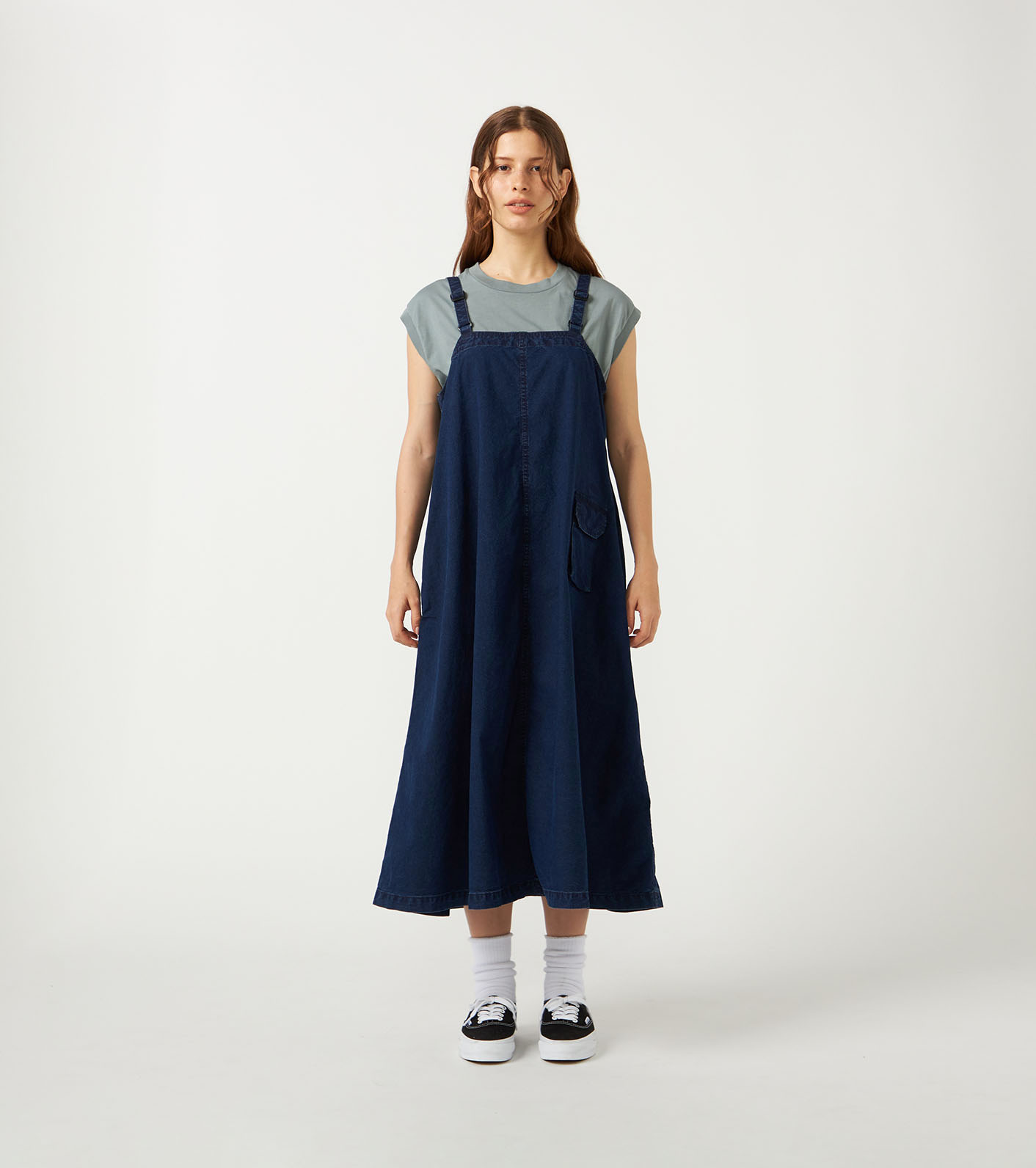 Cotton Nylon Weather Field Jumper Dress
