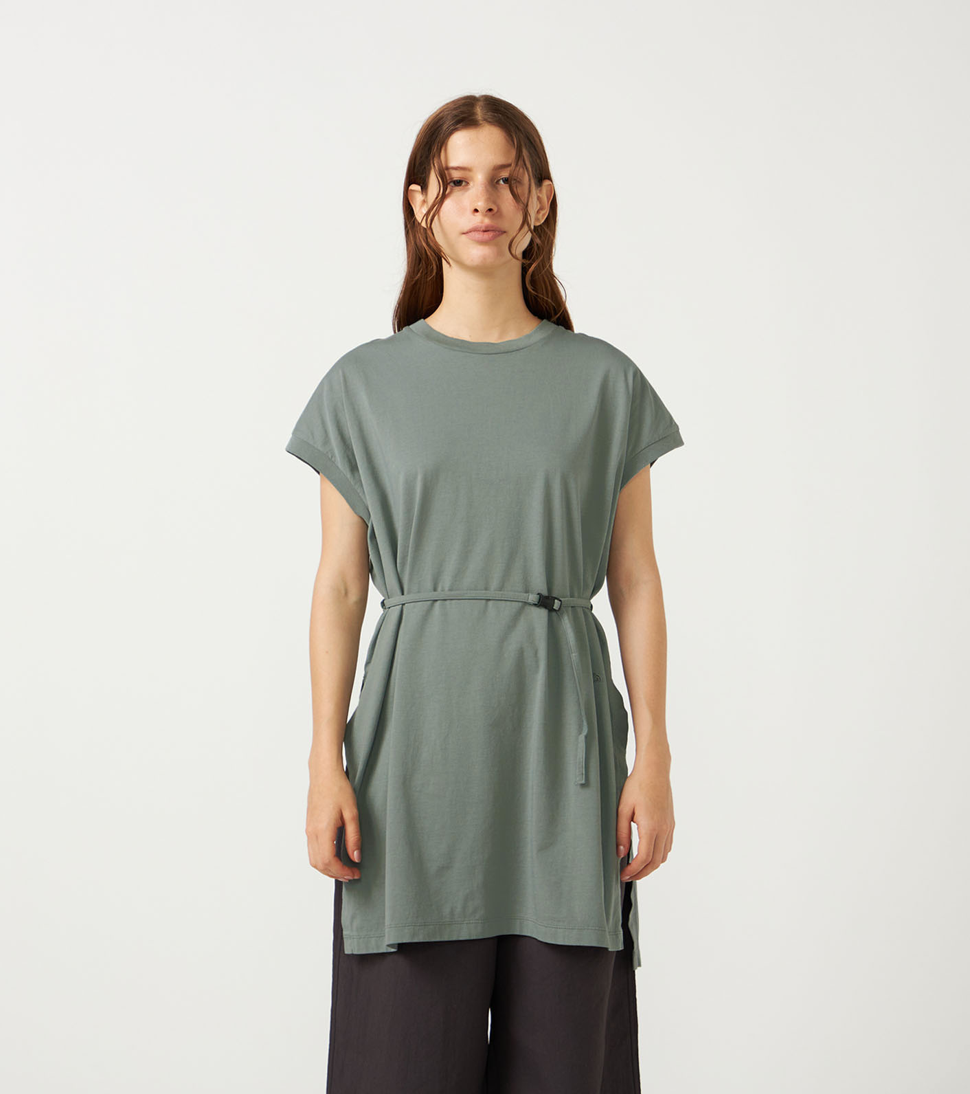 Garment Dyed Field Belted Dress