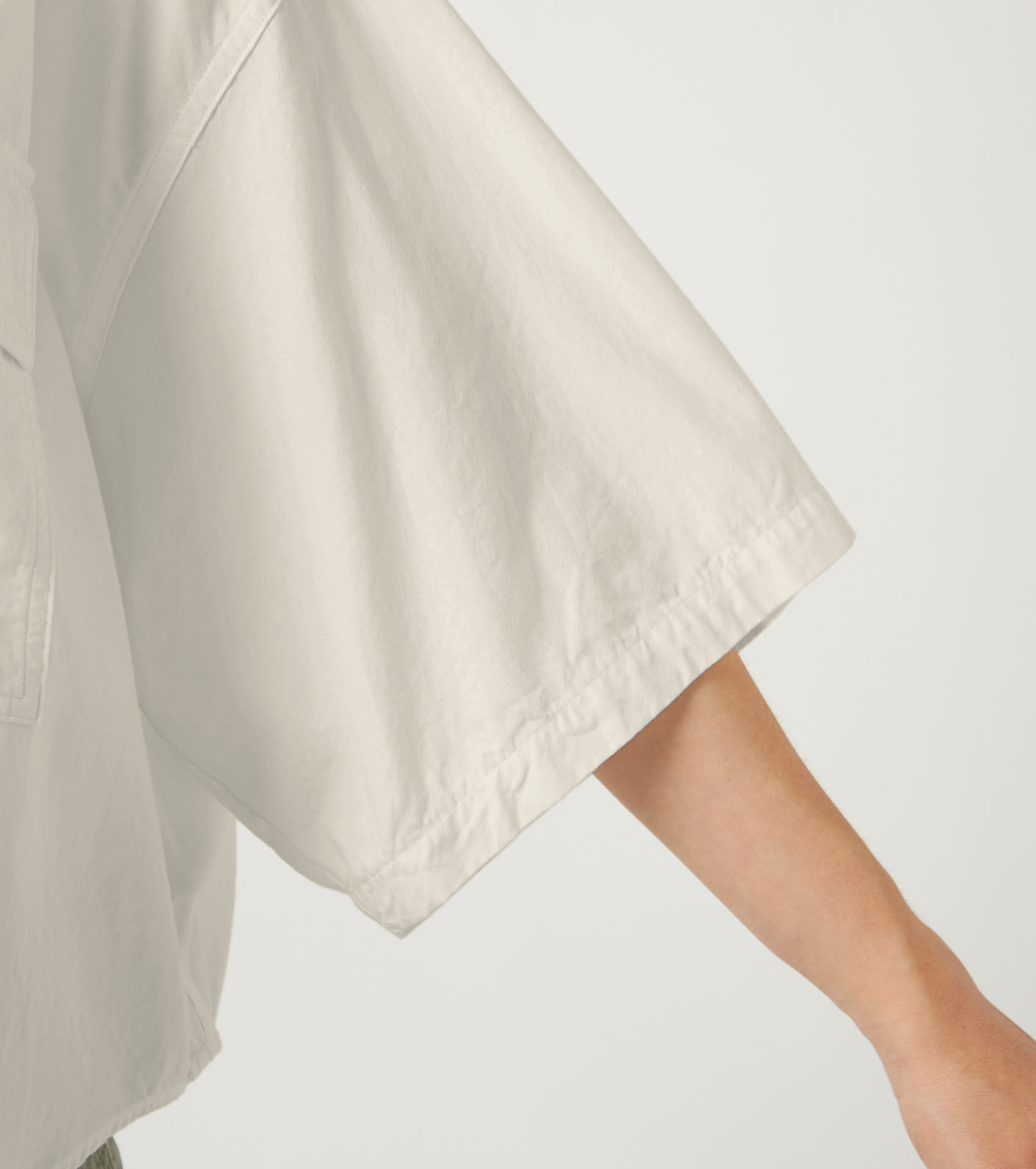 Button Down Field S/S Cropped Shirt