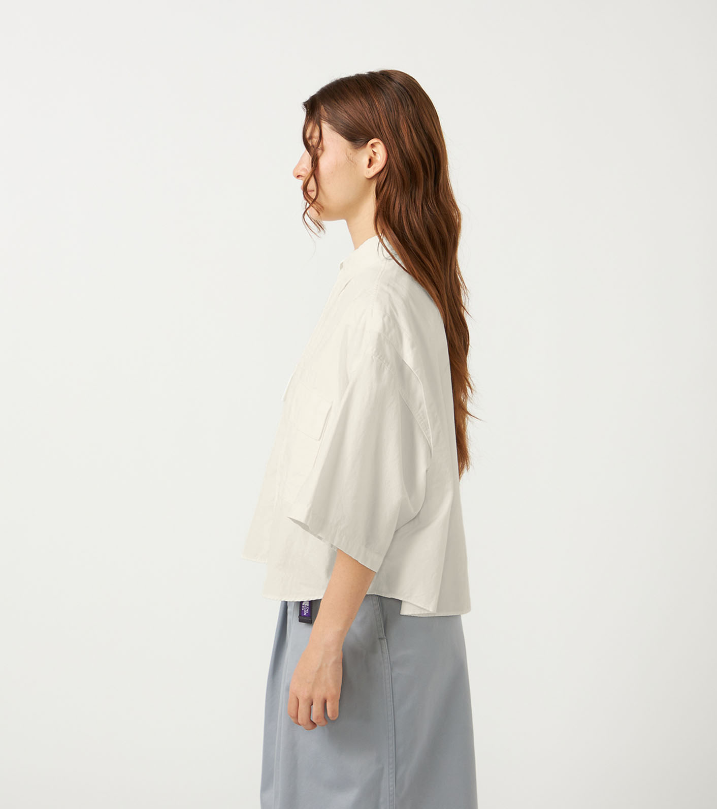 Button Down Field S/S Cropped Shirt