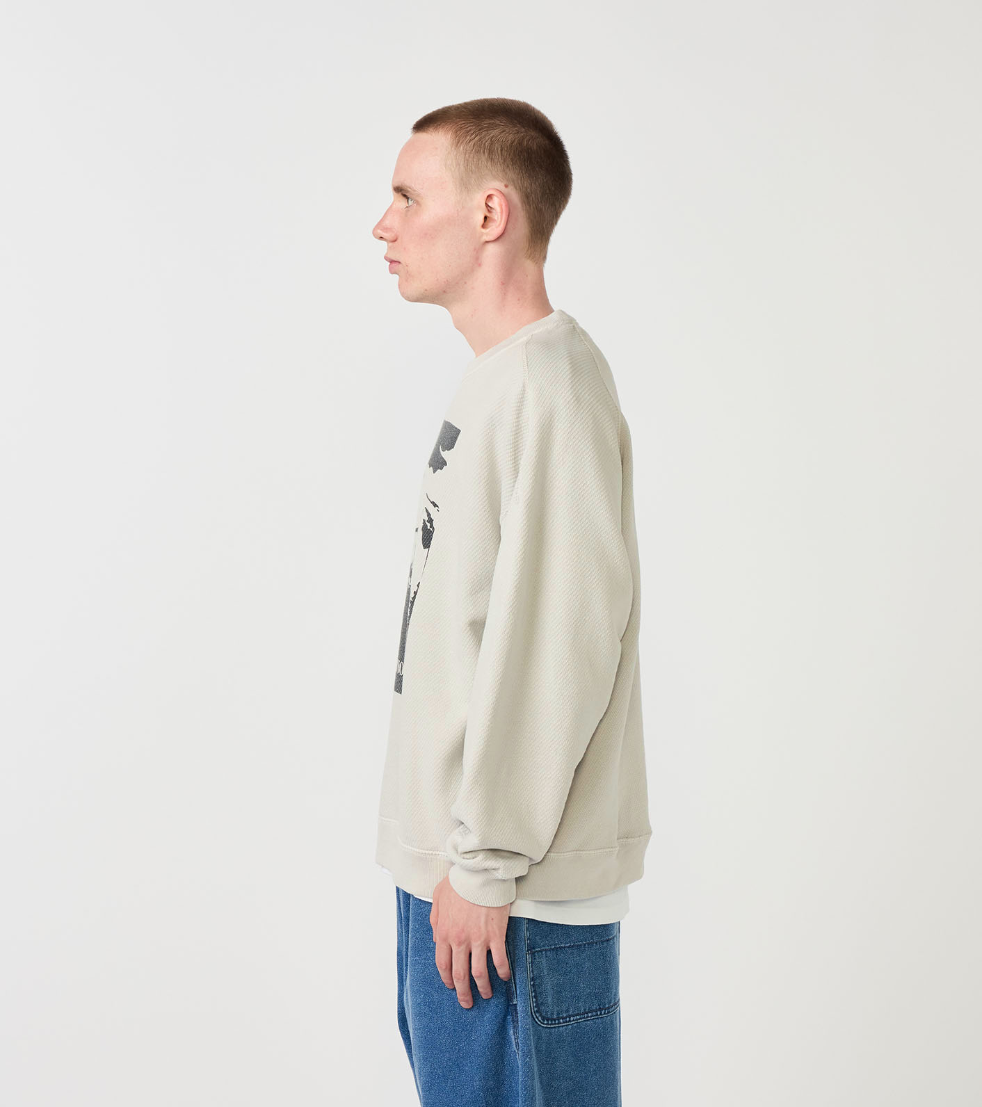 Garment Dyed Field Long Sleeve Crewneck