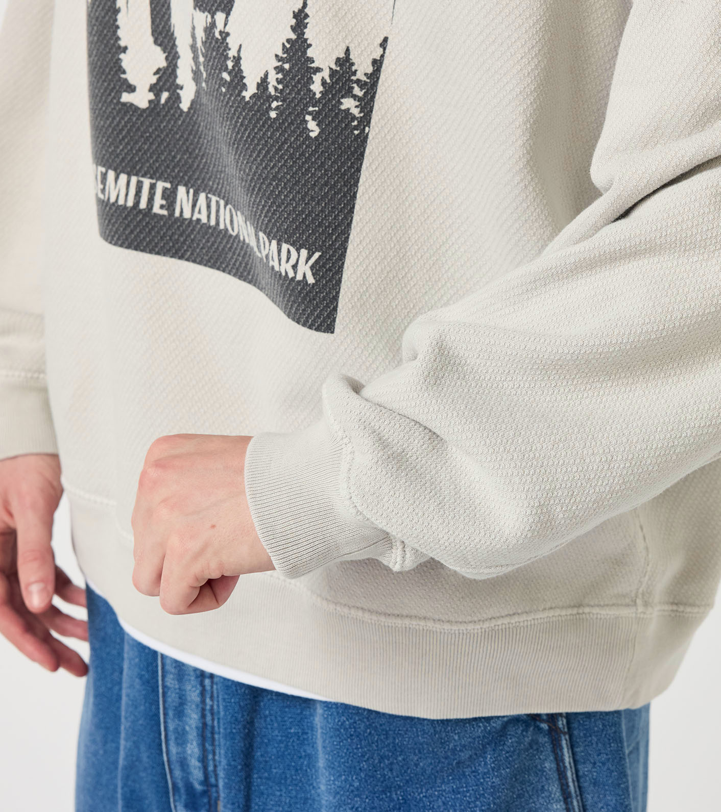 Garment Dyed Field Long Sleeve Crewneck