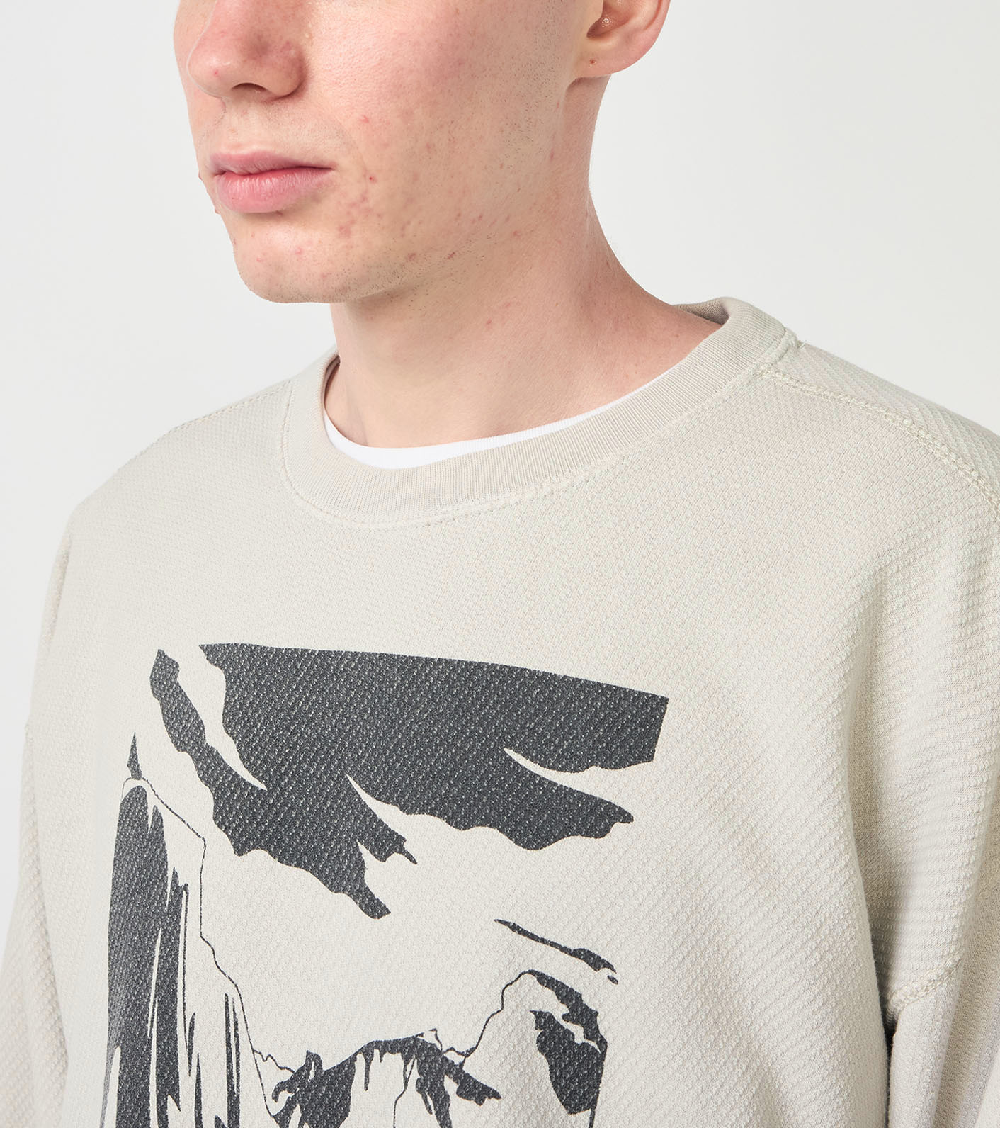 Garment Dyed Field Long Sleeve Crewneck