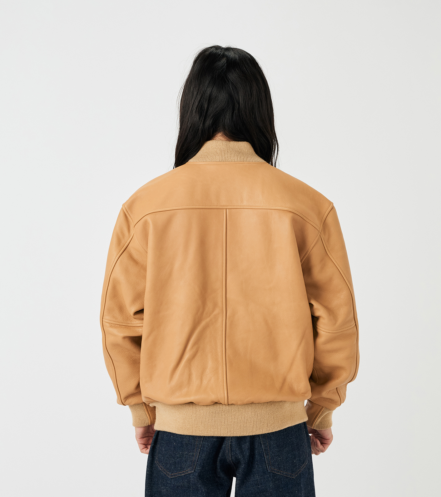nanamica Exclusive Leather Varsity Jacket