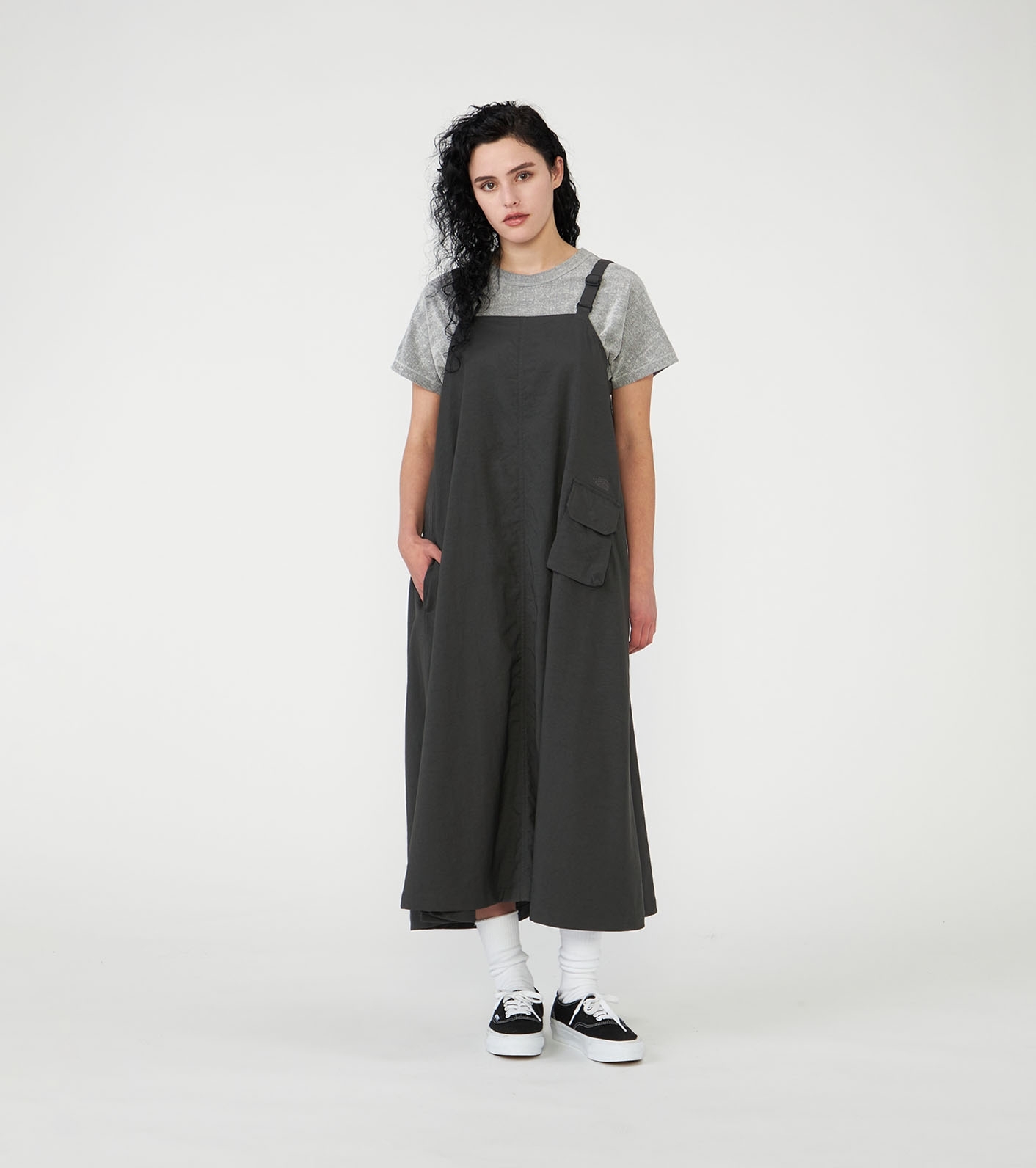Nylon Twill Field Jumper Dress