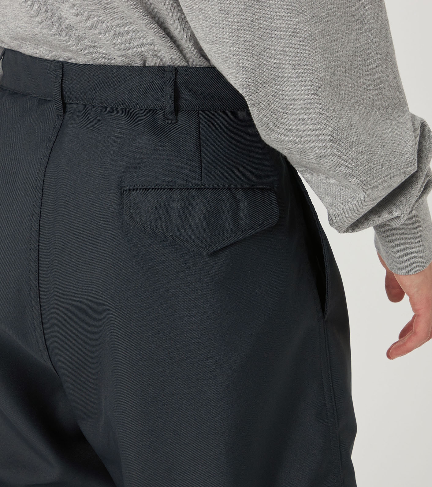 Polyester Twill Double Pleated Shorts