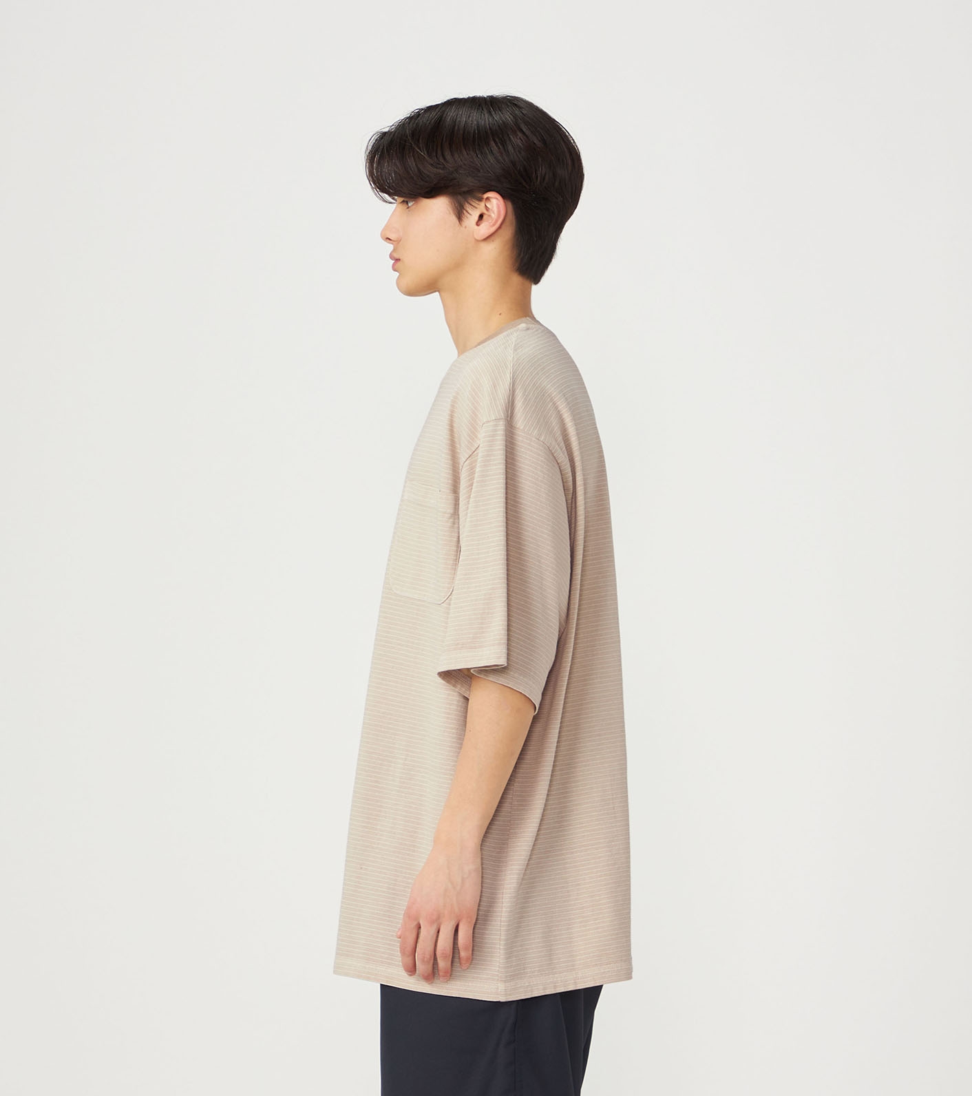 Garment Dyed Border Pk Tee