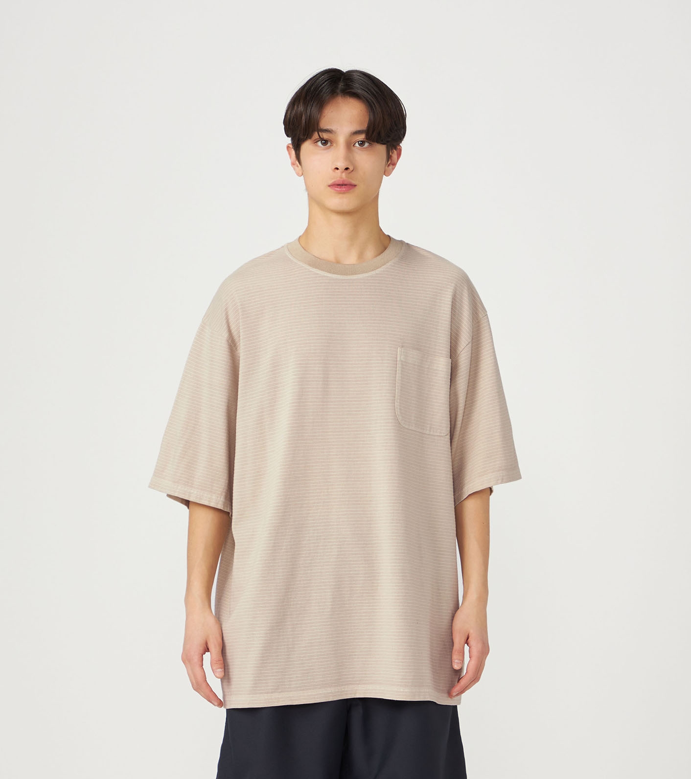 Garment Dyed Border Pk Tee