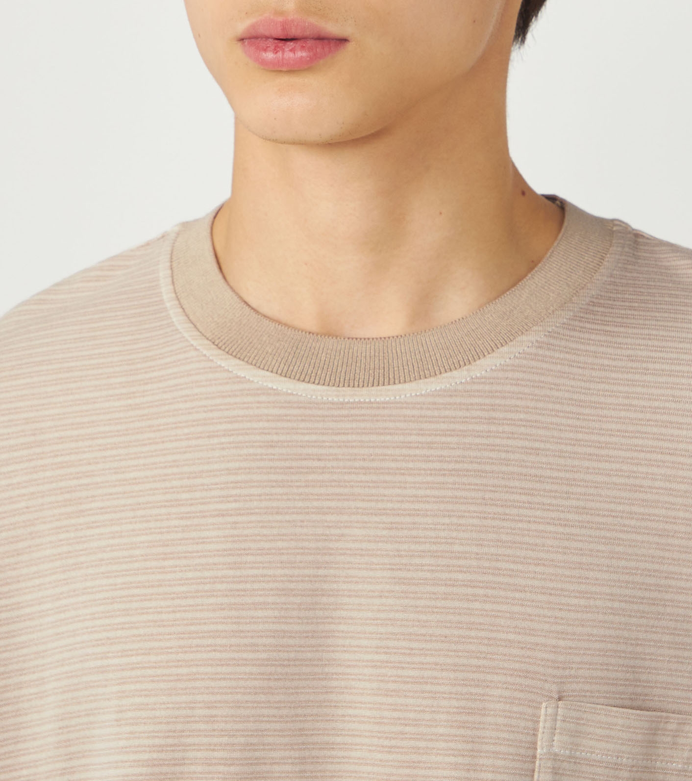 Garment Dyed Border Pk Tee