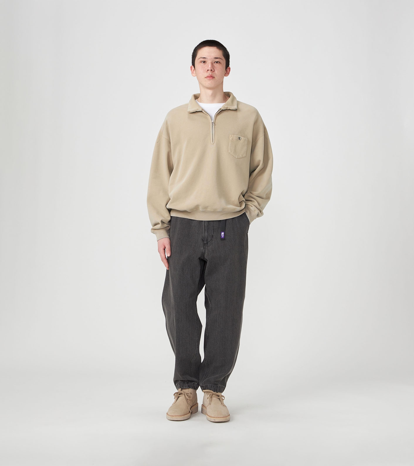 Denim Wide Tapered Field Pants