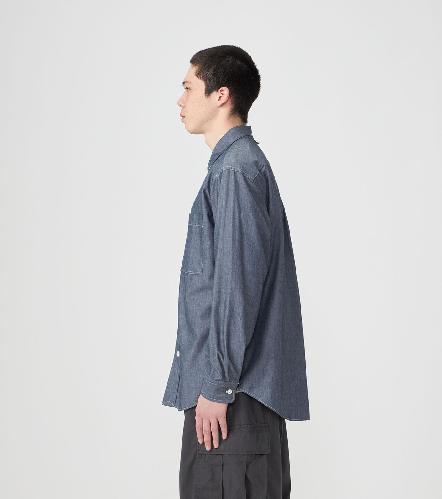 Regular Collar Chambray Field Shirt