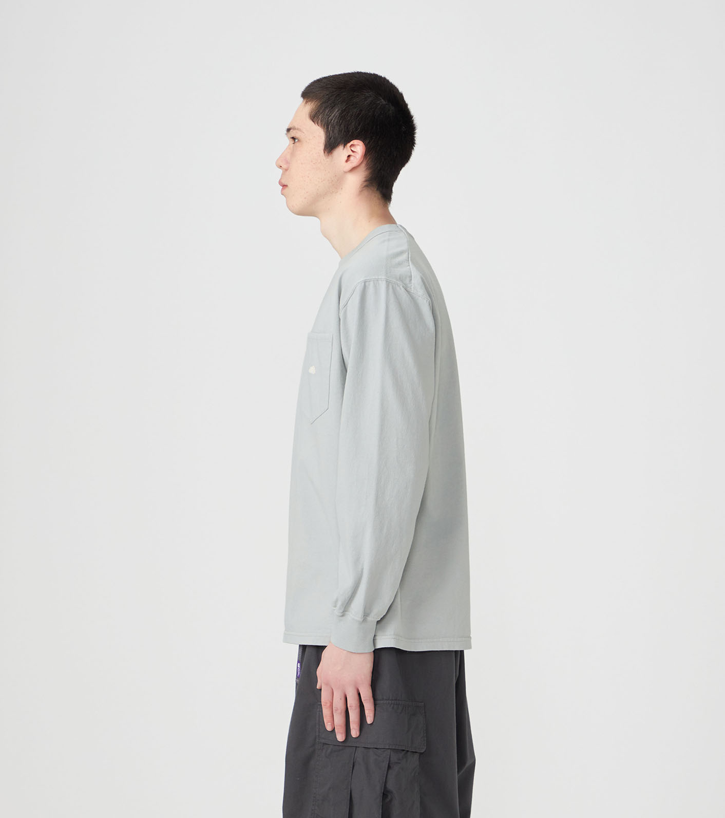 8oz Field Long Sleeve Pocket Tee