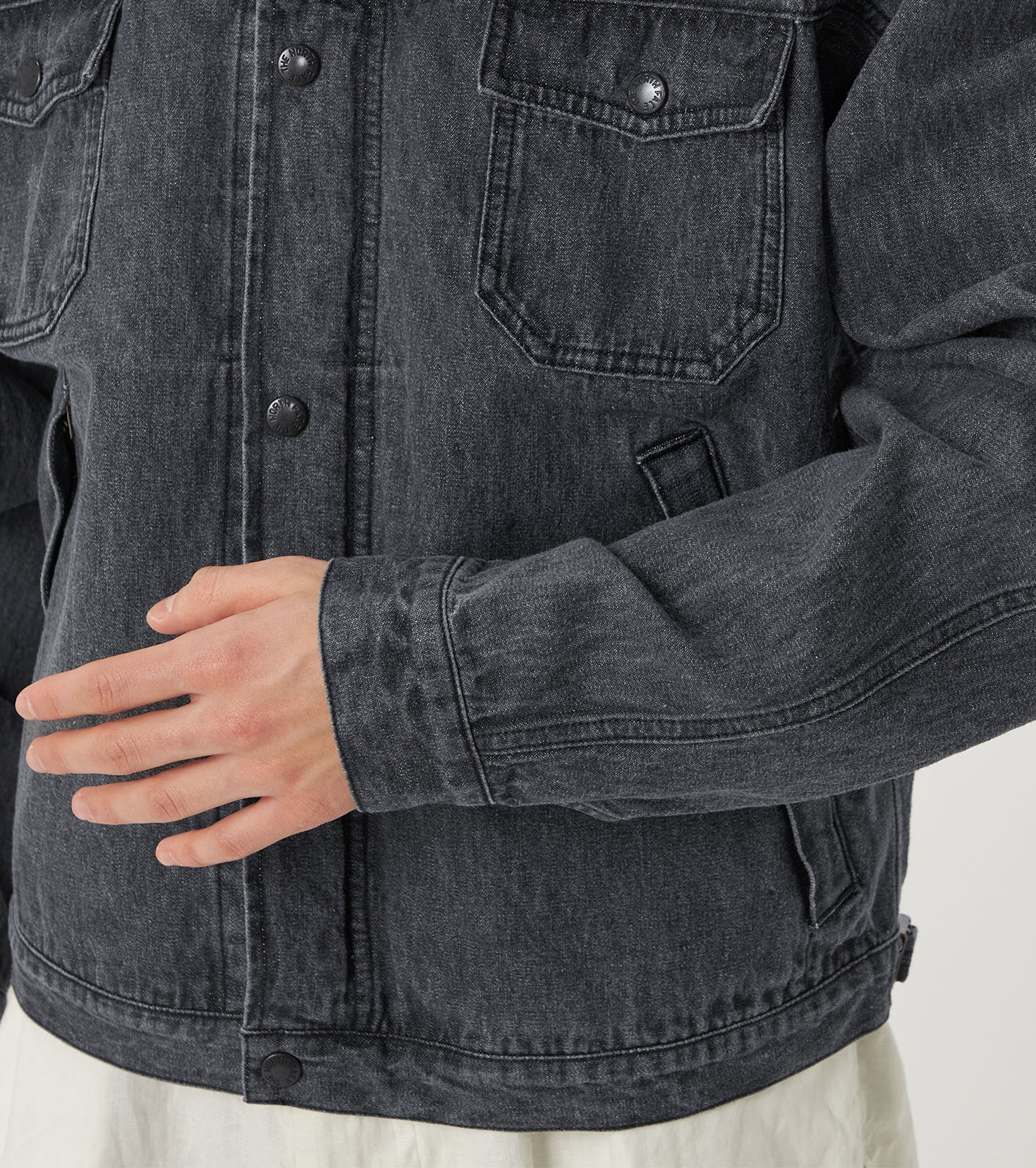 Linen Cotton Denim Field Jacket