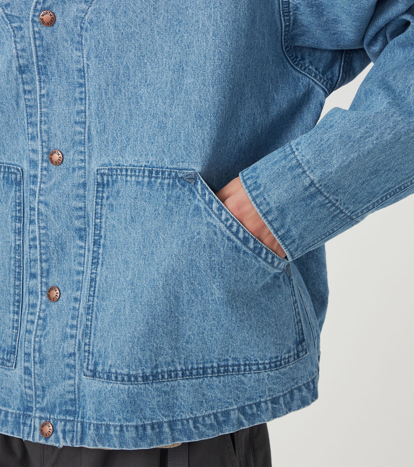 Linen Cotton Denim Field Cardigan
