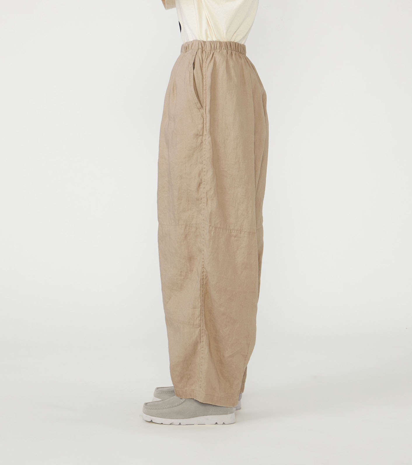 Hemp Field Shirred Pants