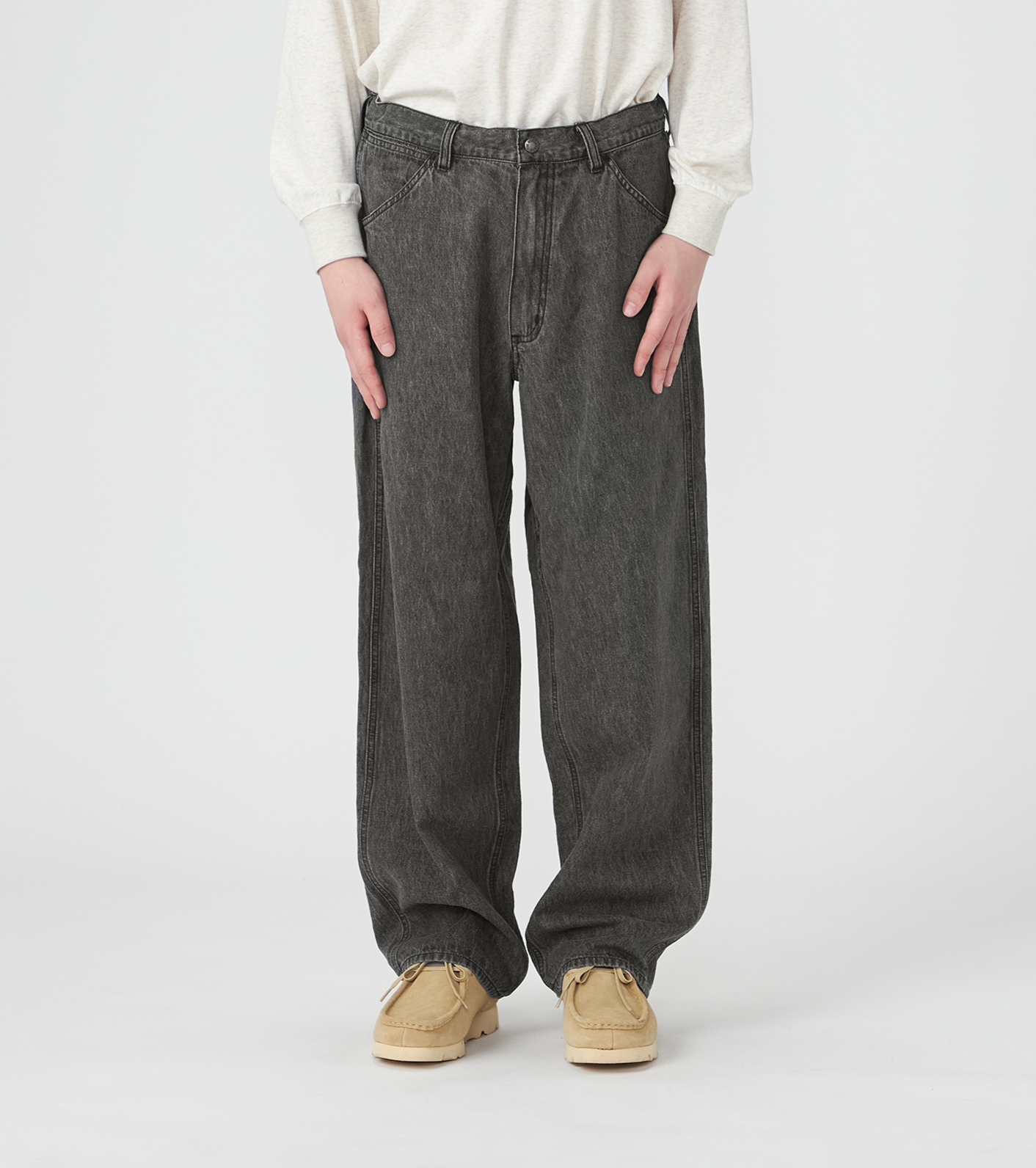 Linen Cotton Denim Field Pants