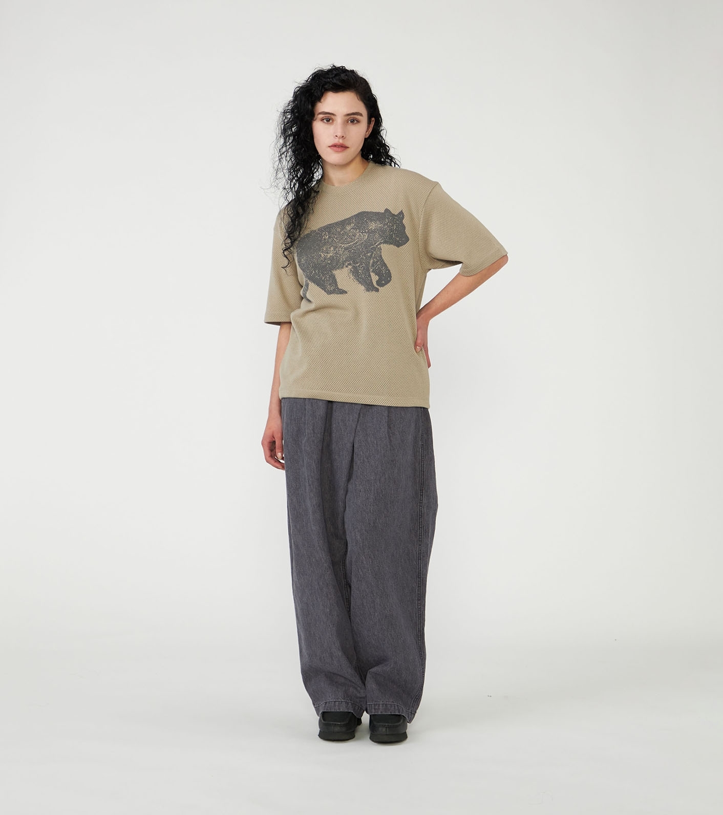 Linen Cotton Denim Field Wrap Pants