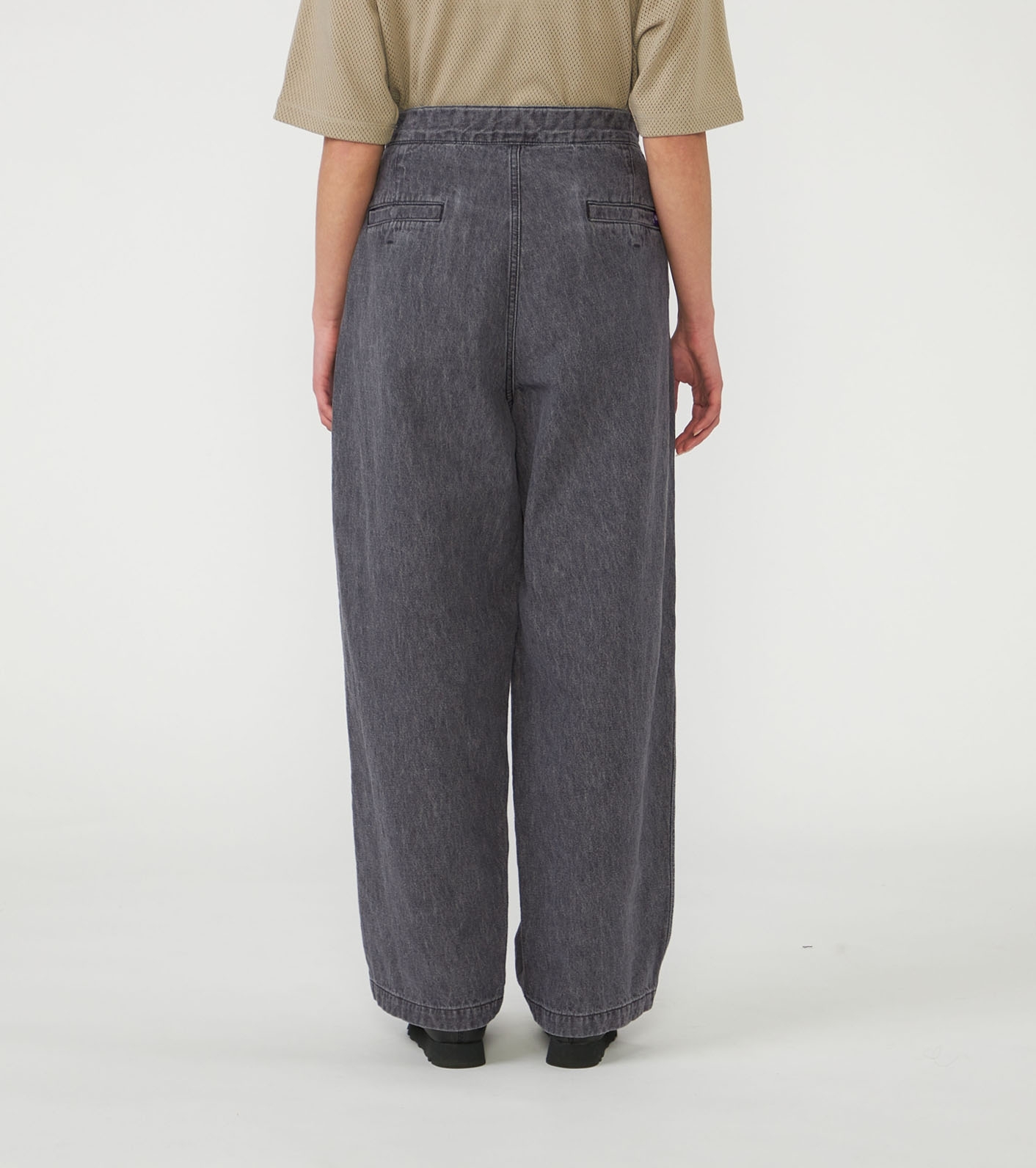 Linen Cotton Denim Field Wrap Pants