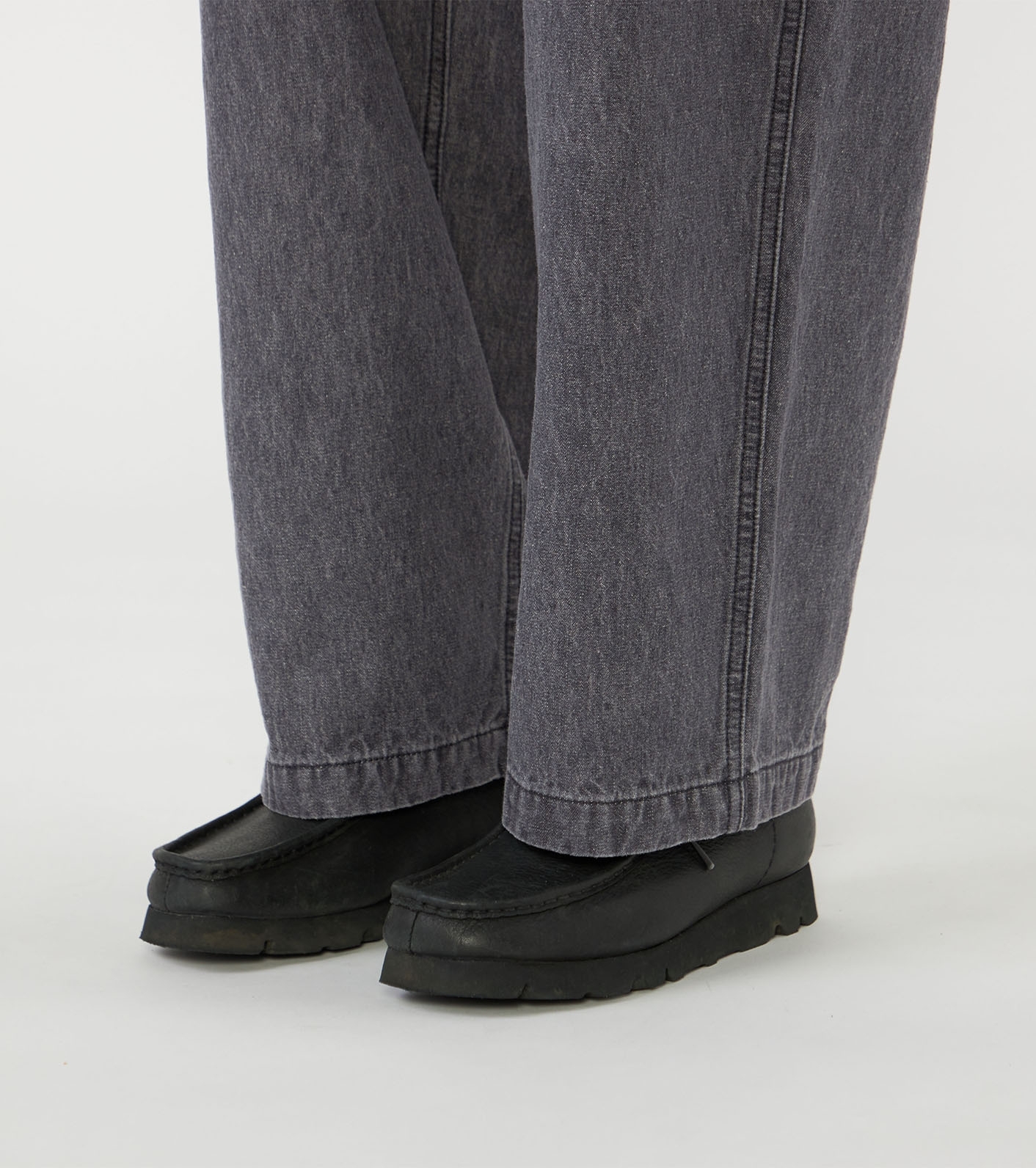 Linen Cotton Denim Field Wrap Pants