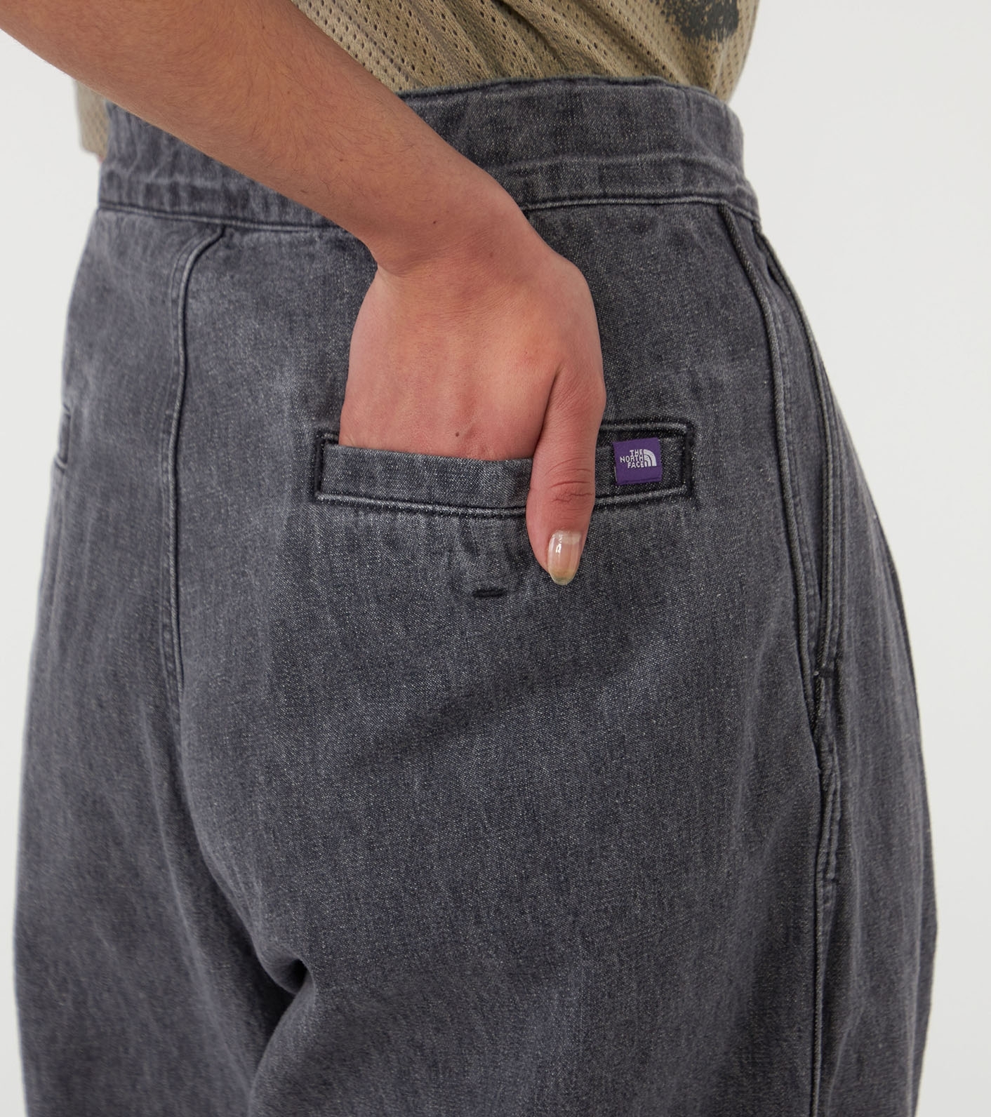 Linen Cotton Denim Field Wrap Pants
