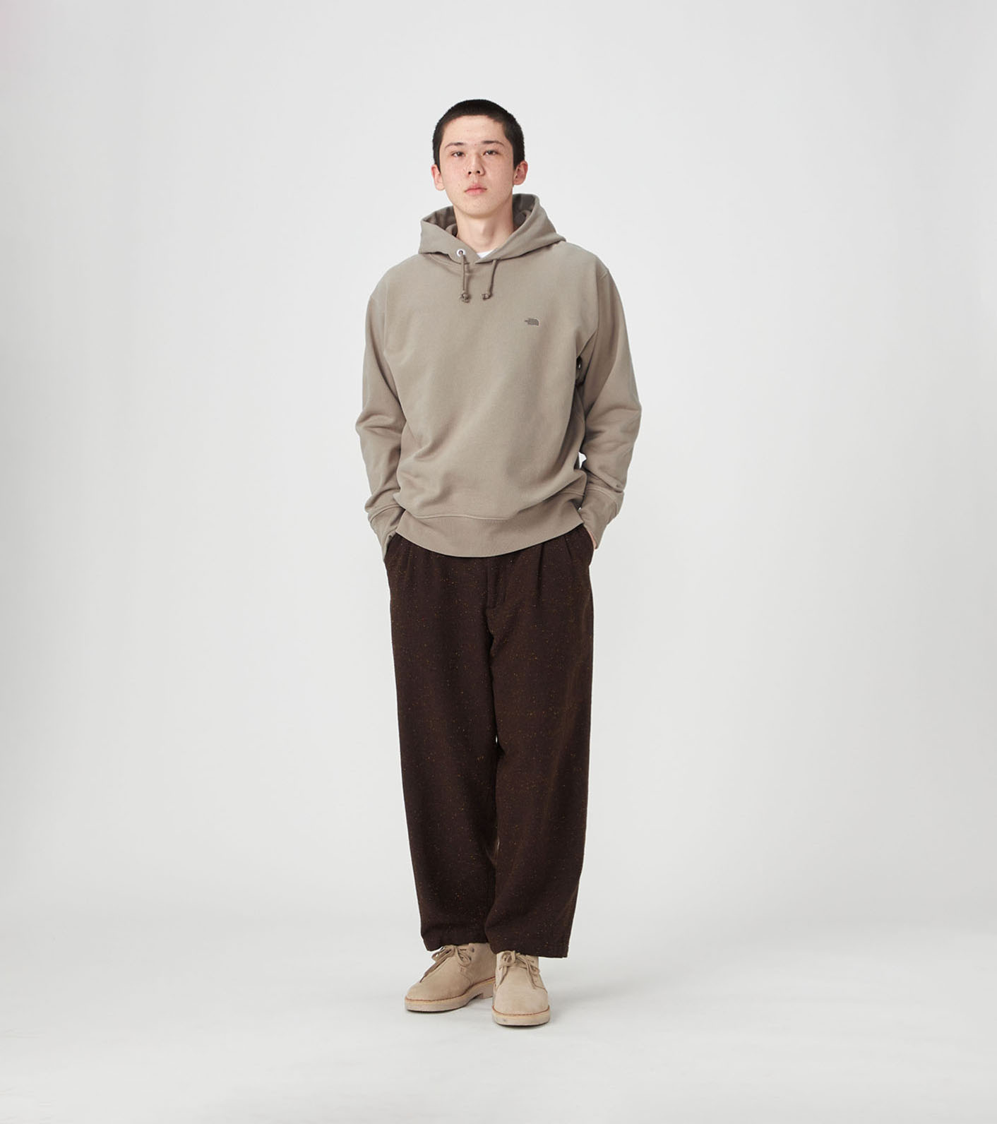 Cotton Wool Color Nep Field Pants