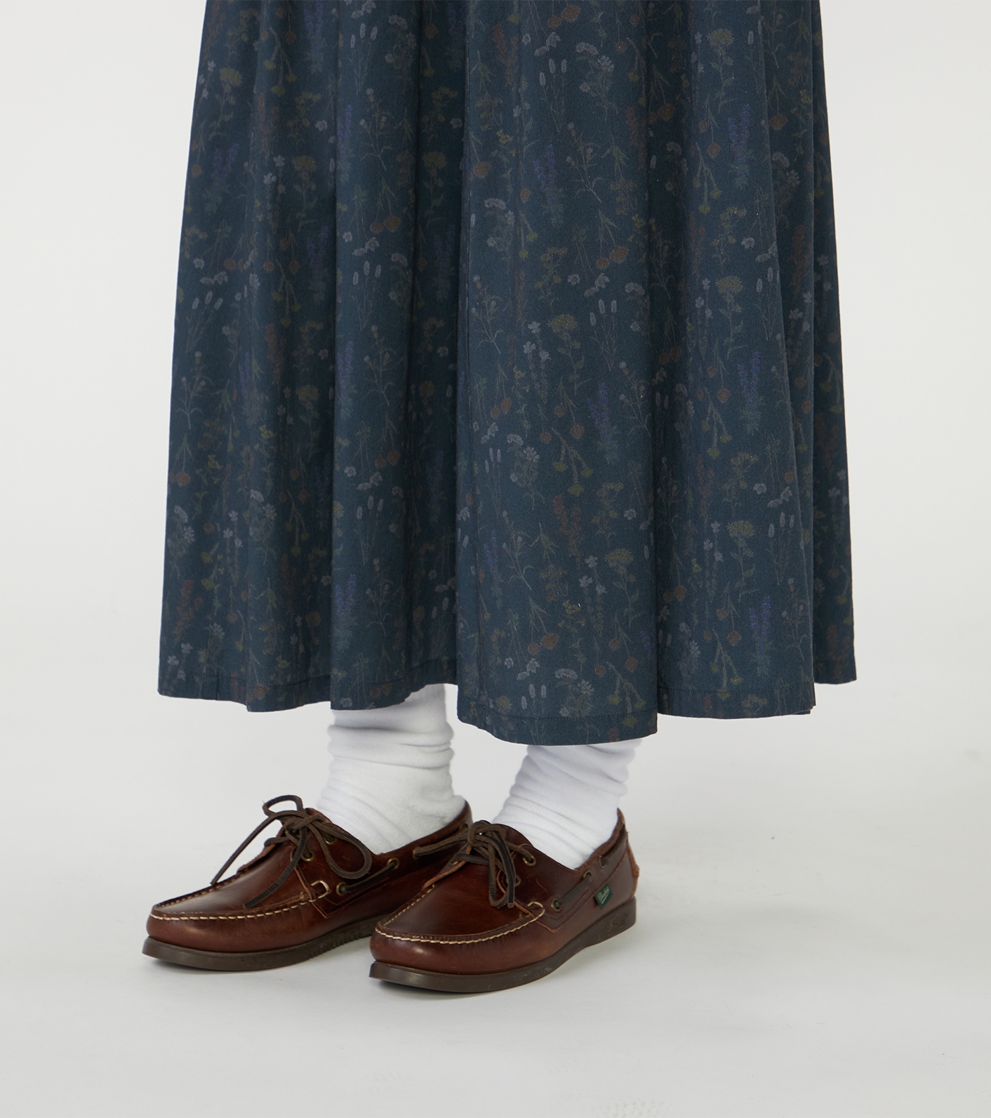 Flower Printed Field Tiered Skirt
