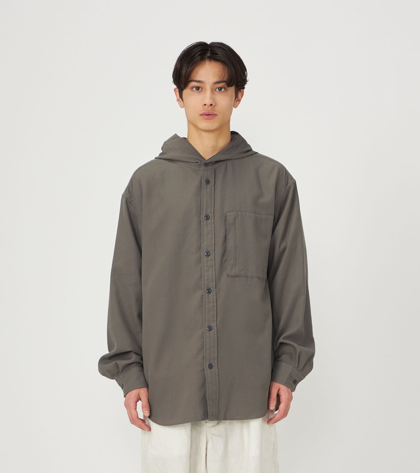 Royal Oxford Mountain Hooded Shirt