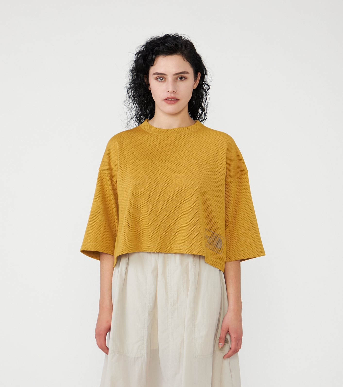 Mesh Field Cropped Tee