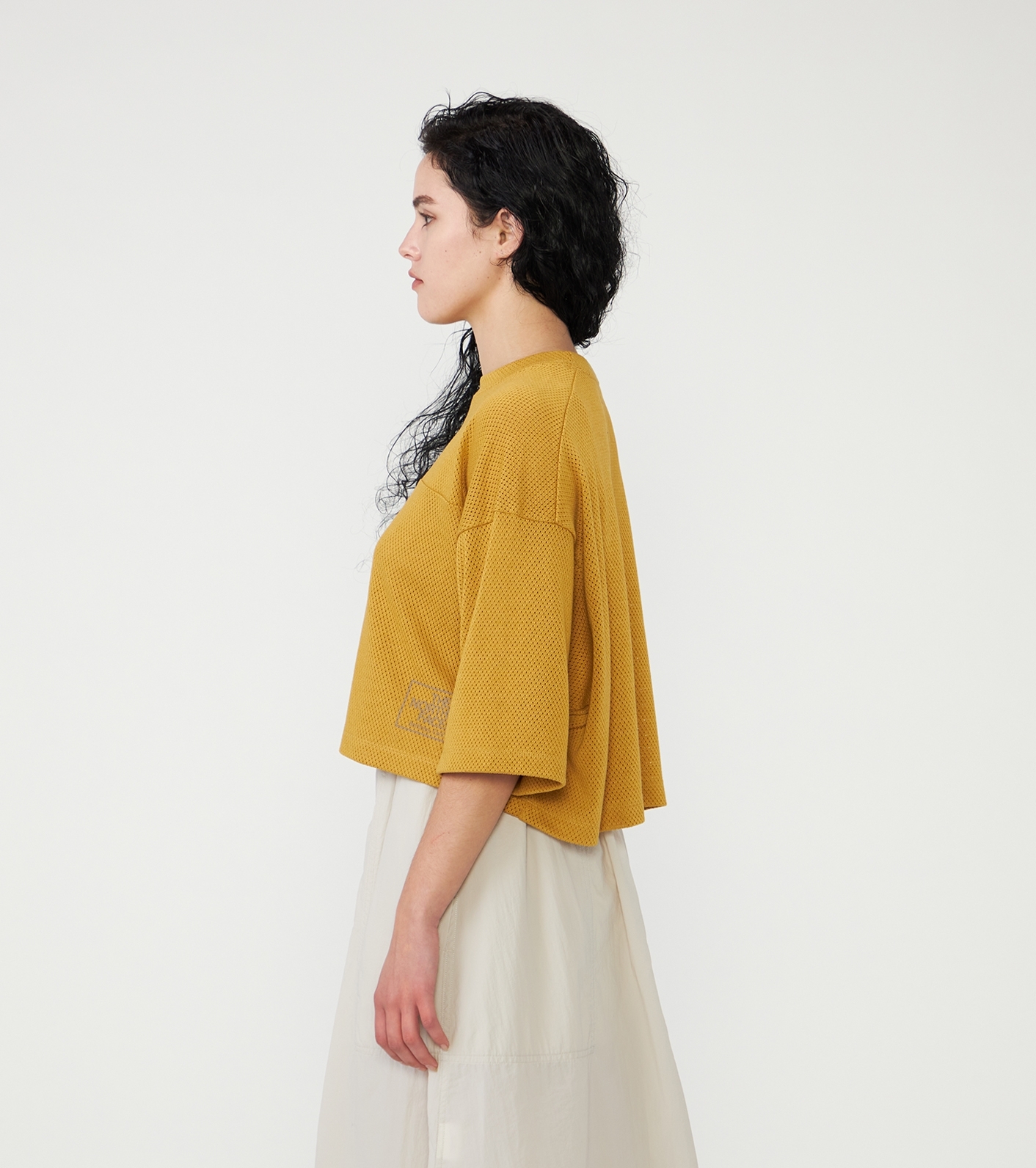 Mesh Field Cropped Tee