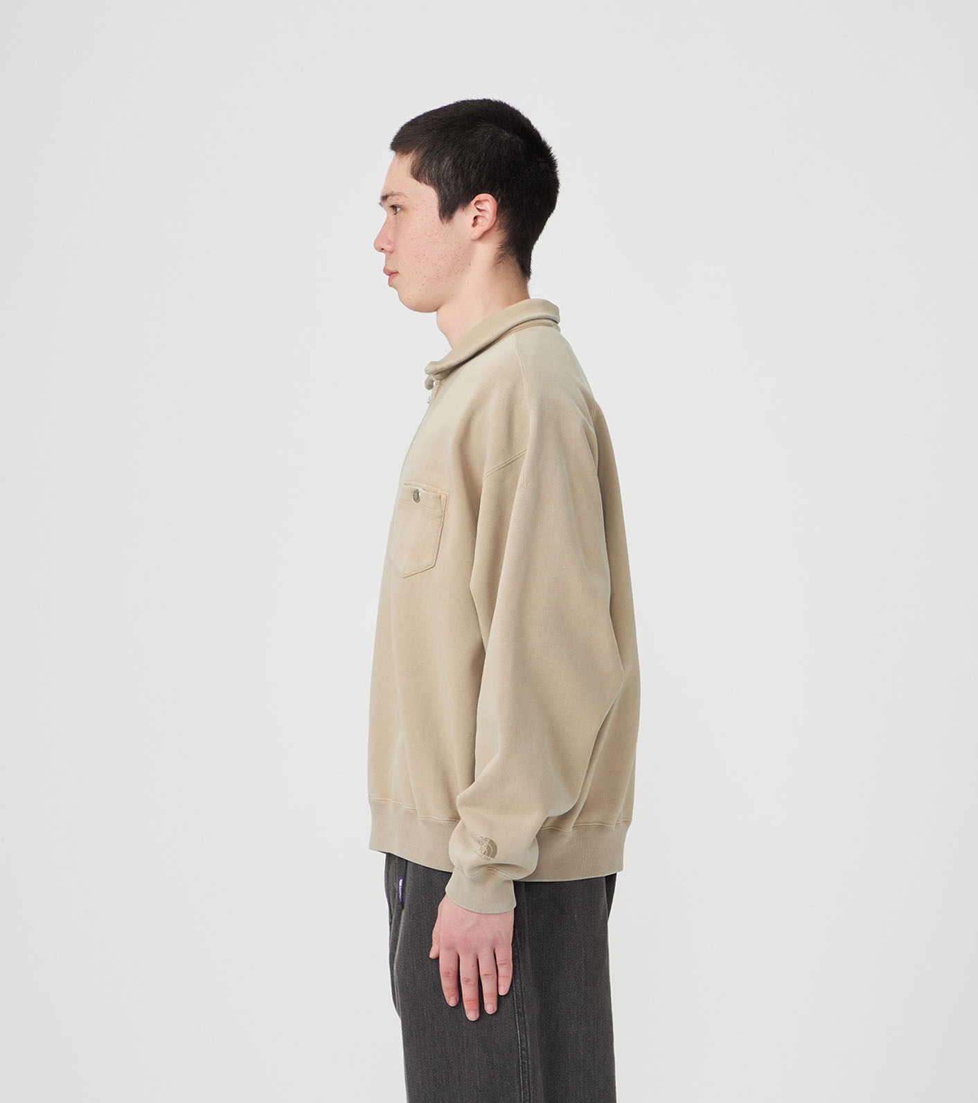 Garment Dyed Field Half Zip Sweatshirts