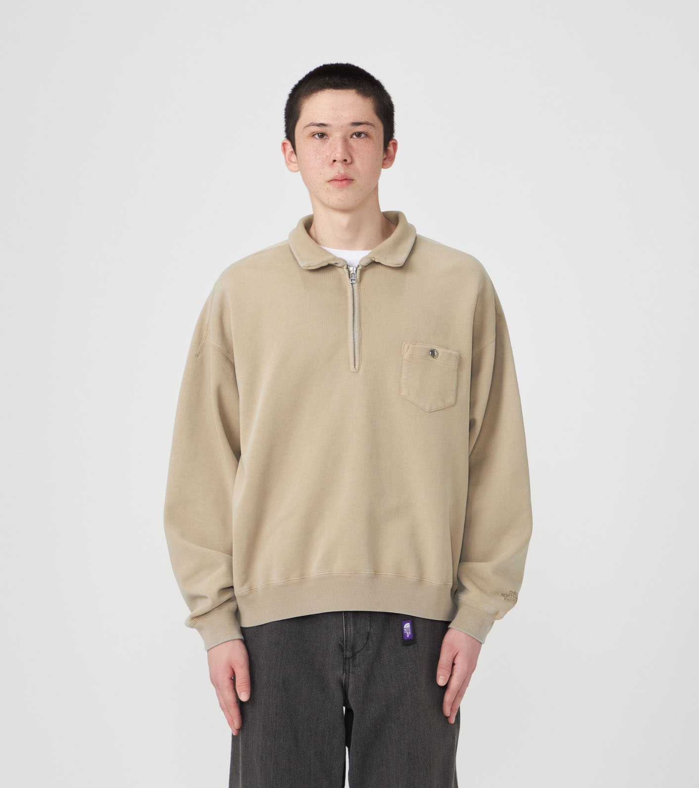 Garment Dyed Field Half Zip Sweatshirts