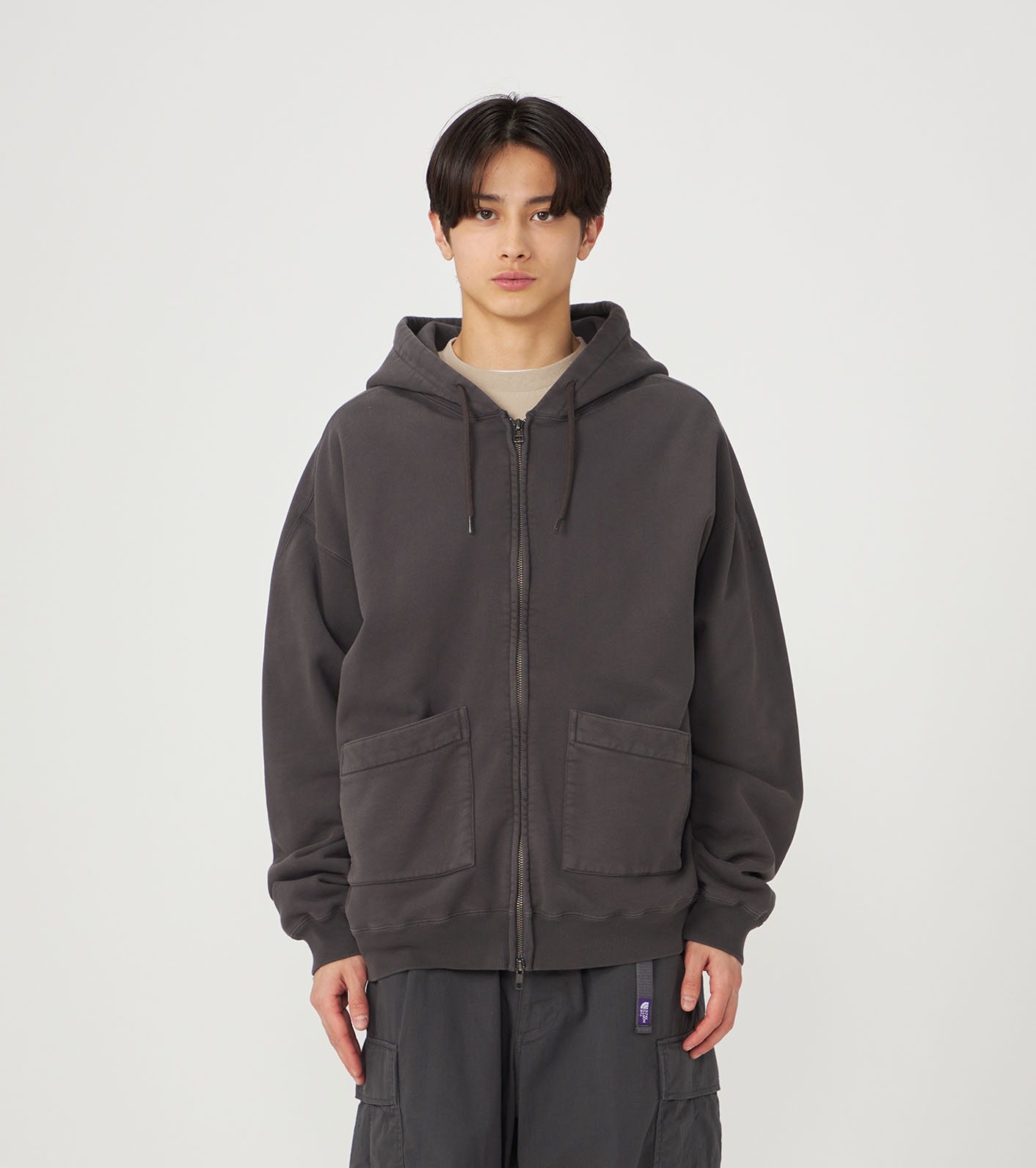 Garment Dyed Field Zip Up Hoodie