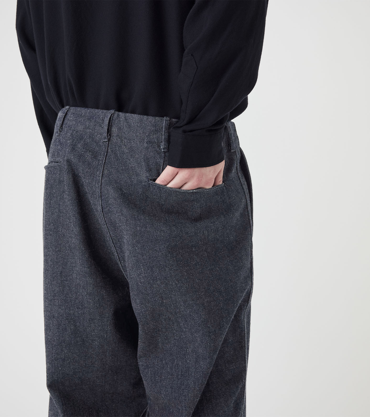 Wide Denim Pants