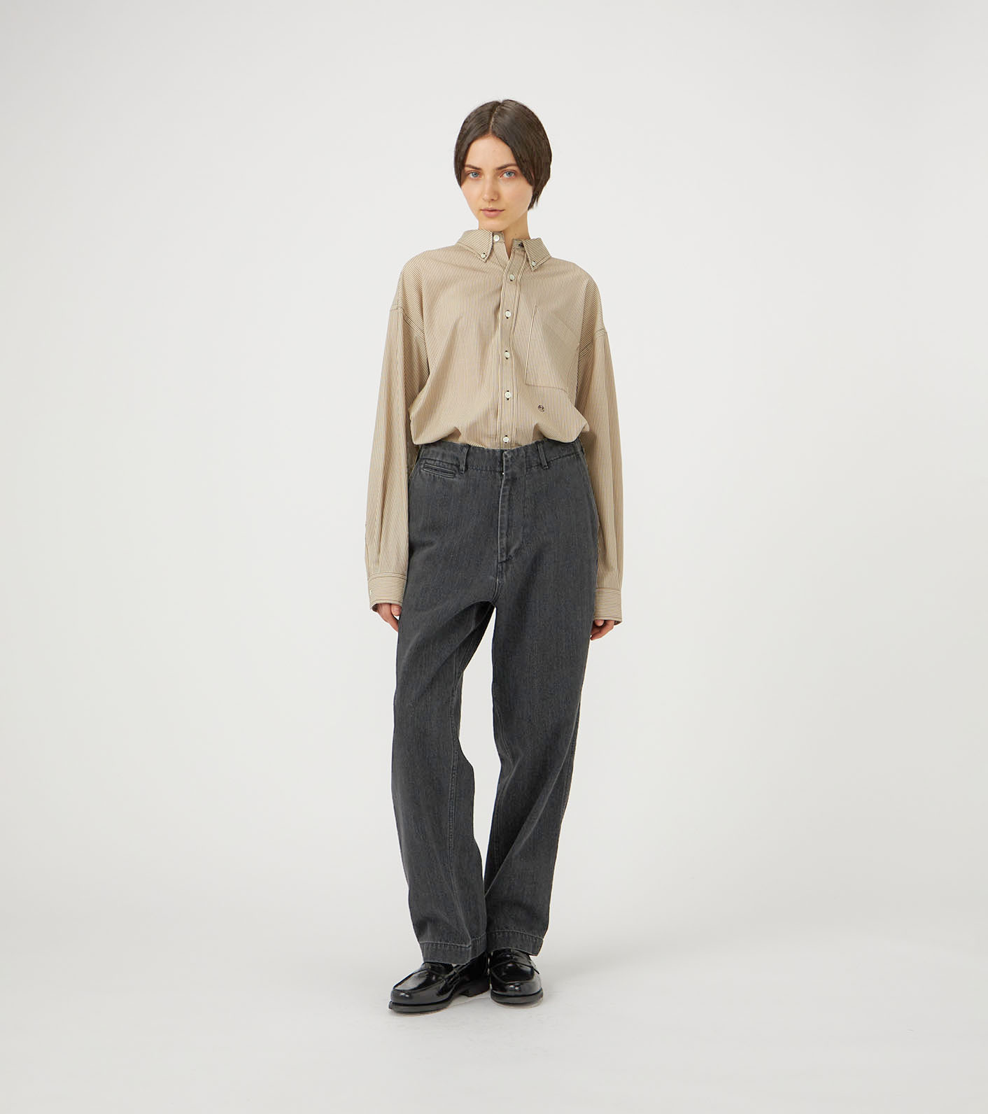 Wide Denim Pants