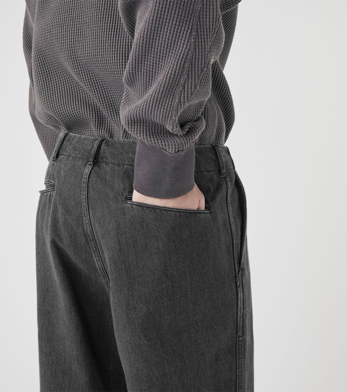 Wide Denim Pants