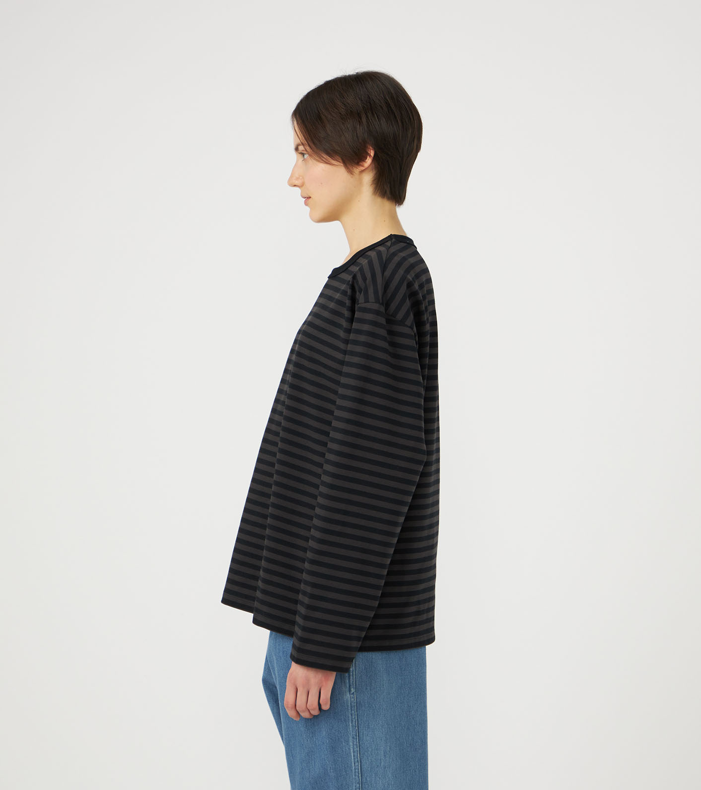 COOLMAX Stripe Jersey L/S Tee