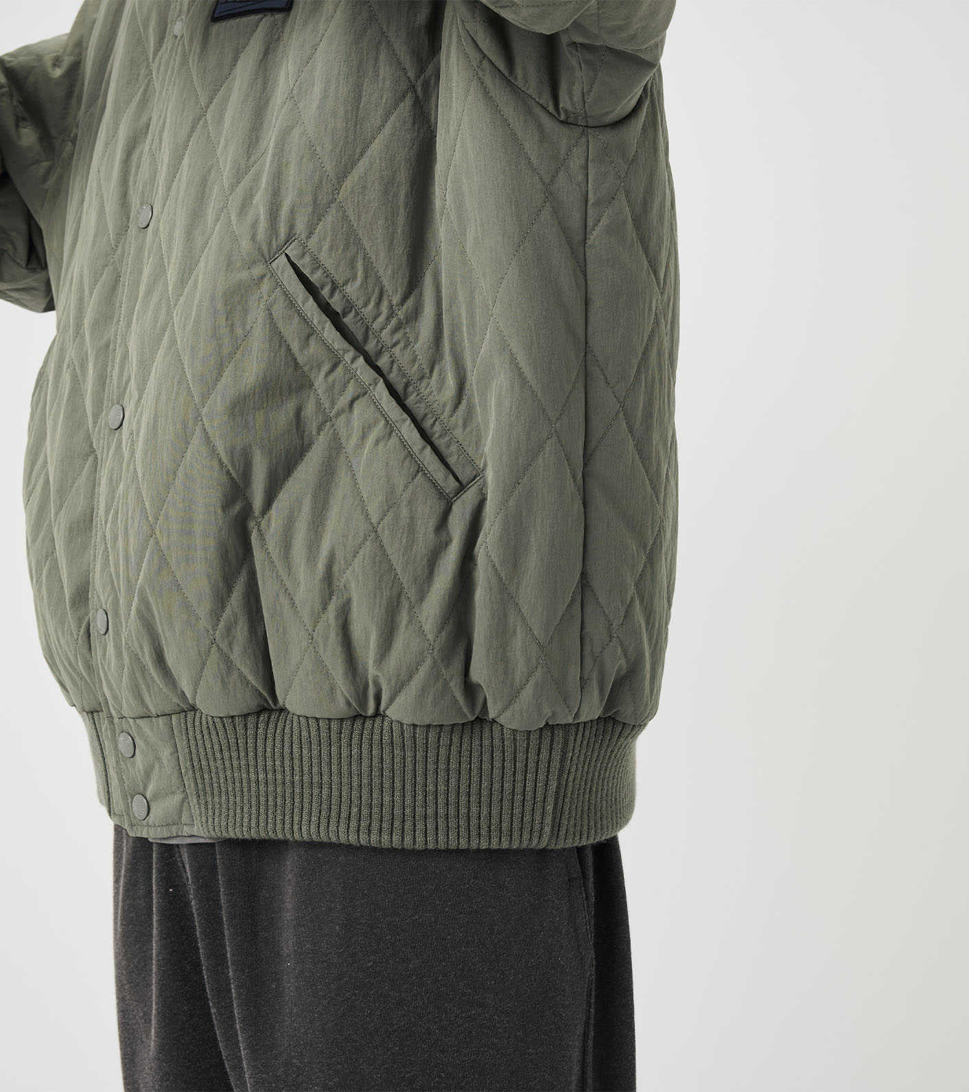 OOAL Quilting Varsity Jacket
