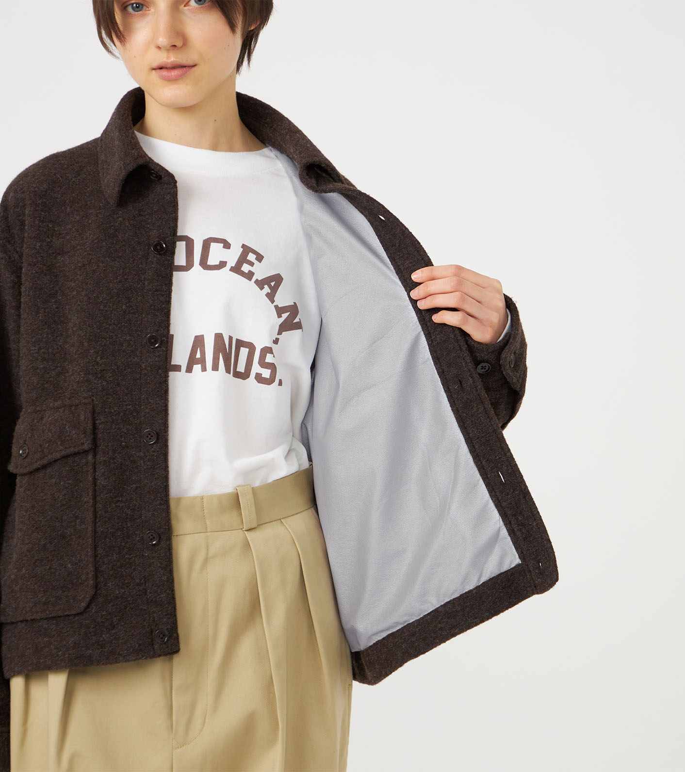 OOAL WINDSTOPPER Sliver Knit Jacket