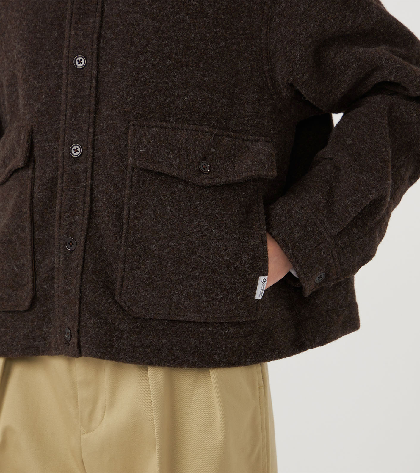 OOAL WINDSTOPPER Sliver Knit Jacket