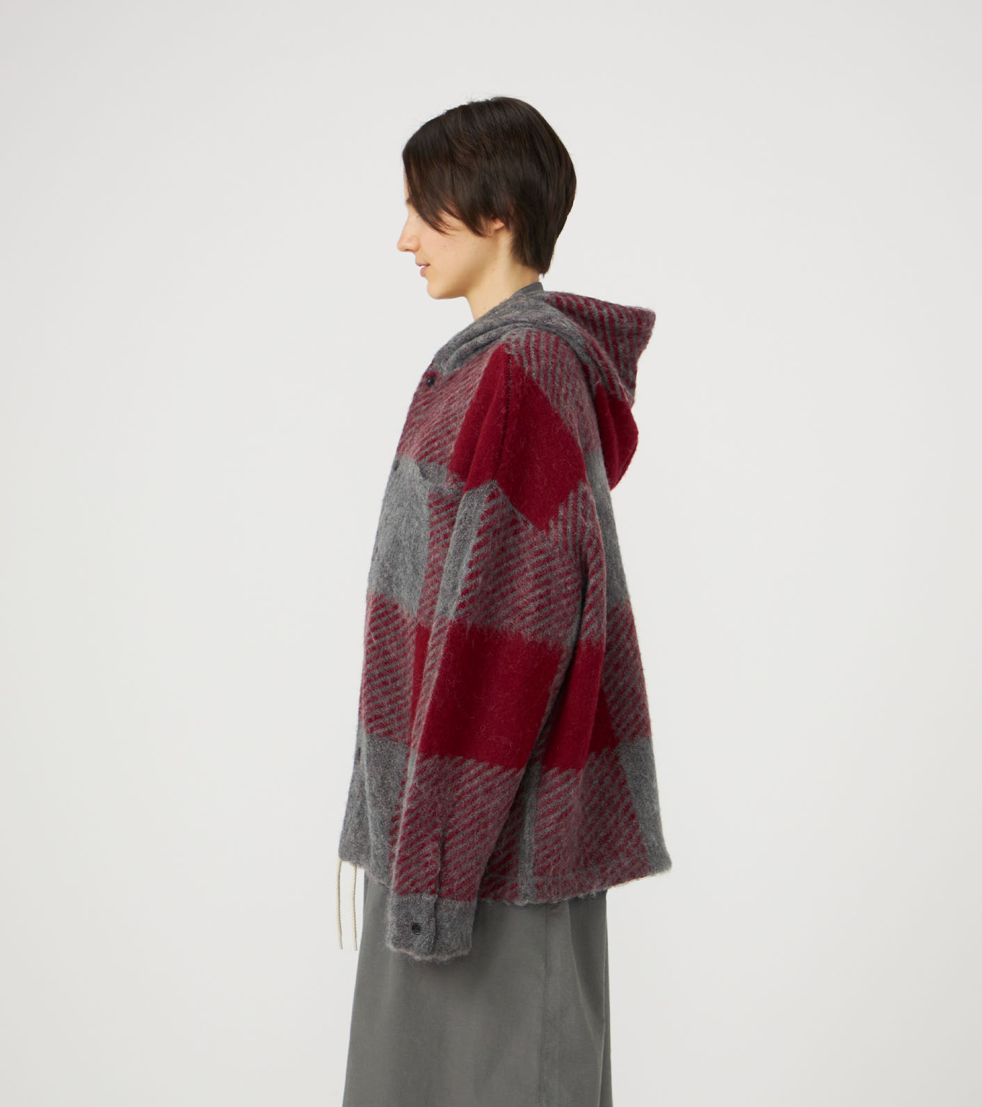 OOAL Mohair Hooded Jacket